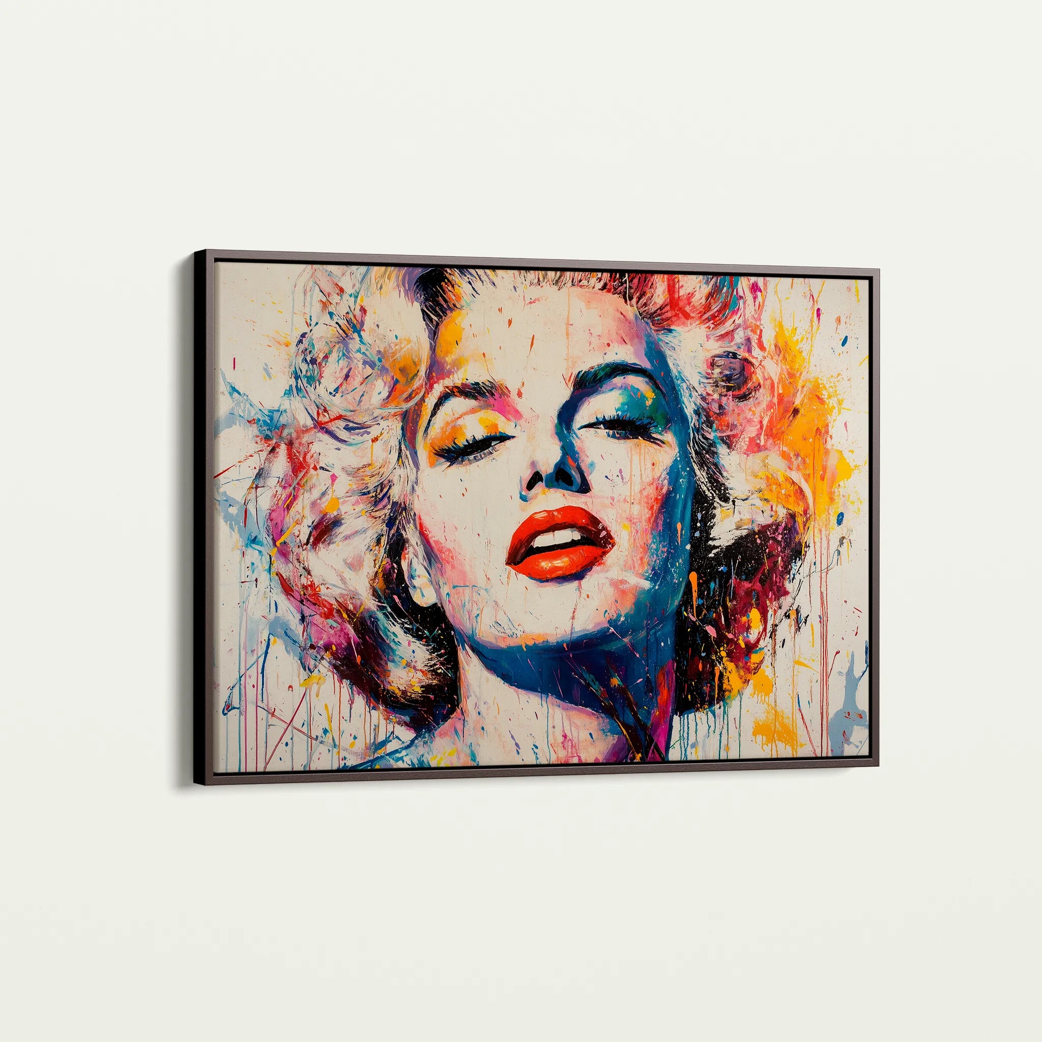 Portrait 054 Canvas Art 18" x 24" / 45 x 60 cm / Black