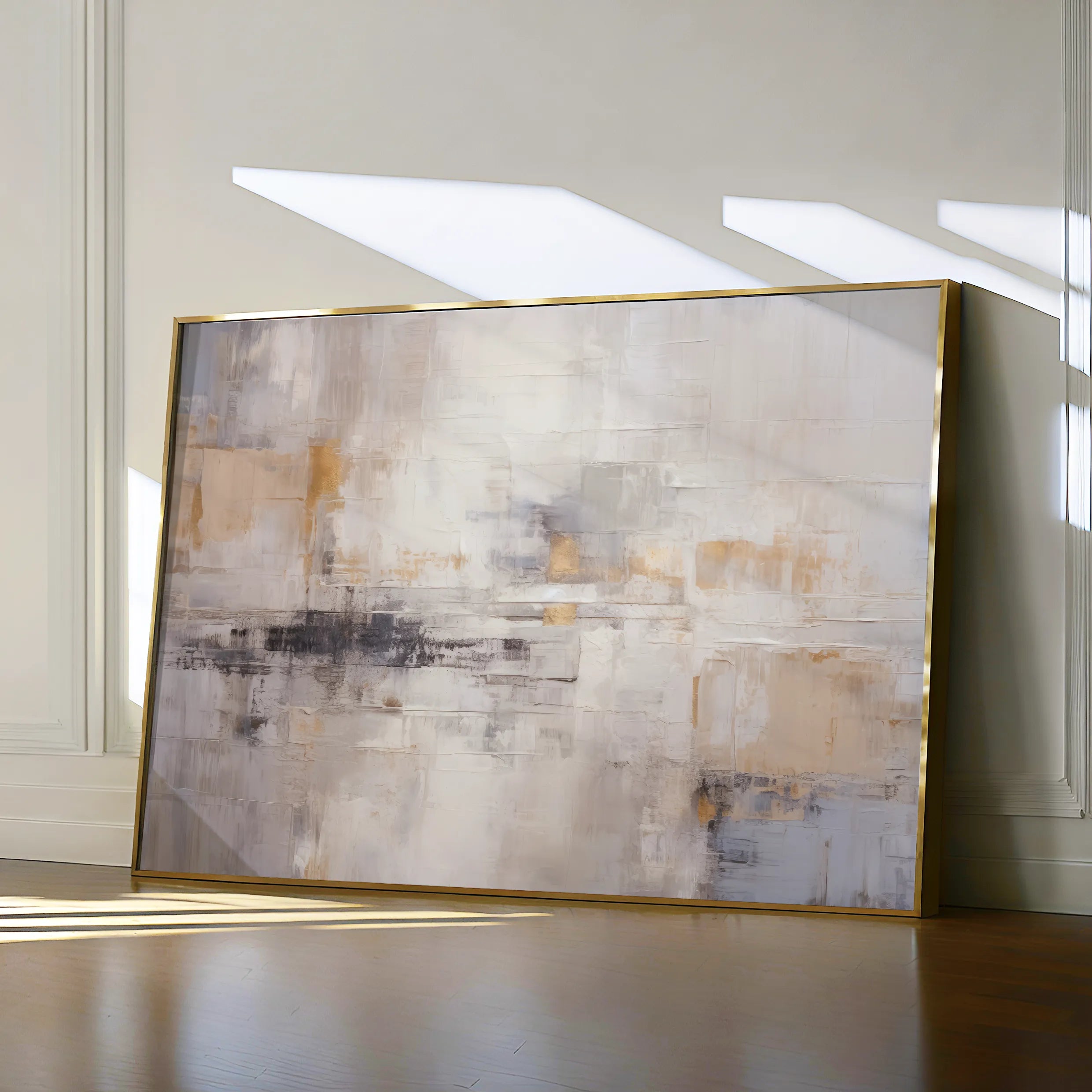 Abstract 055 Canvas Art 18" x 24" / 45 x 60 cm / Black