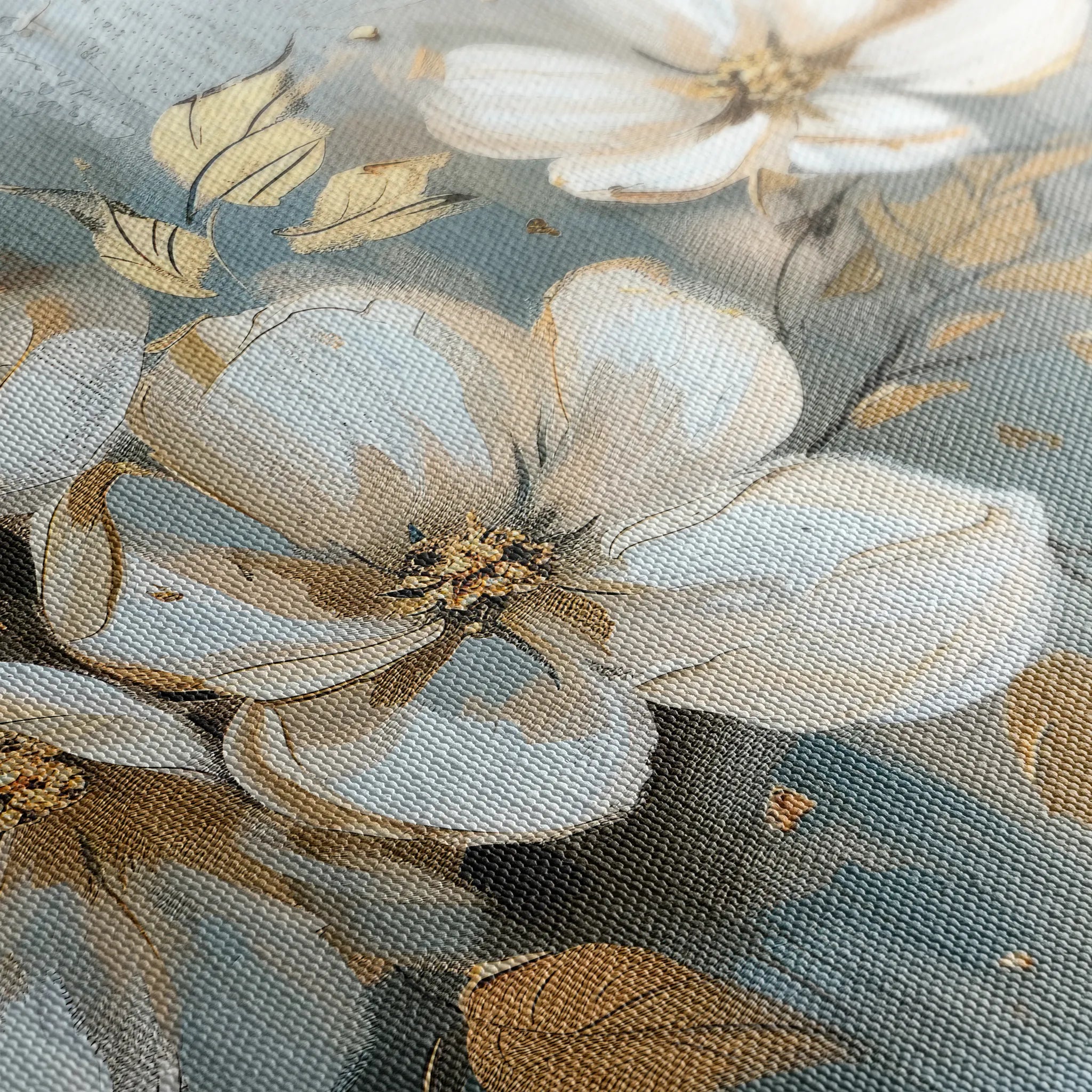 Floral 055 Canvas Art 18" x 24" / 45 x 60 cm / Black