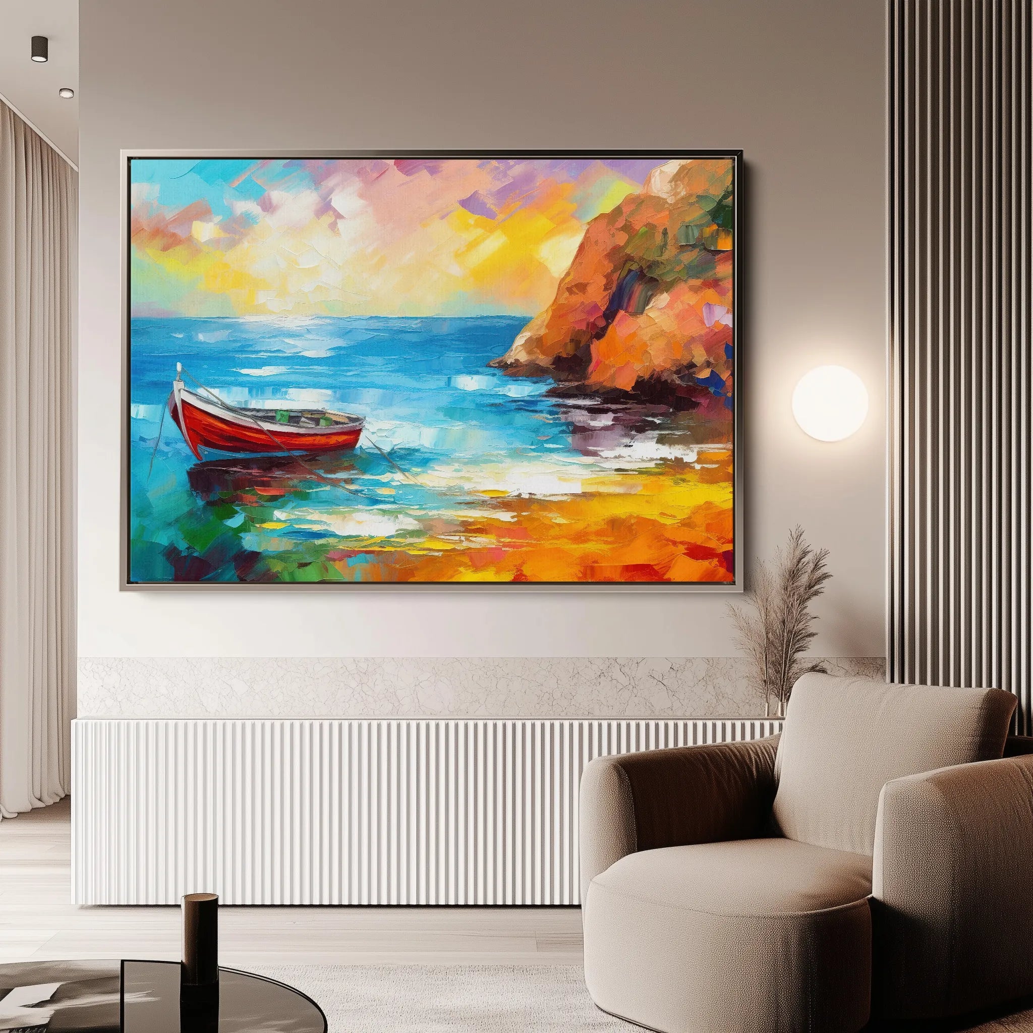 Landscape 055 Canvas Art 18" x 24" / 45 x 60 cm / Black