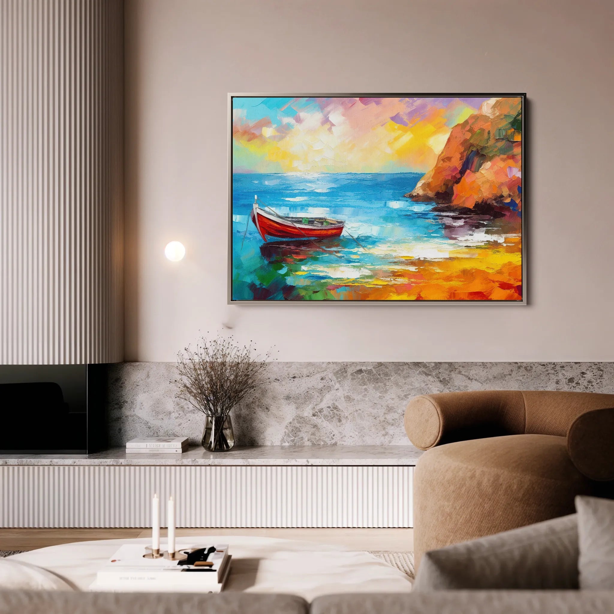 Landscape 055 Canvas Art 18" x 24" / 45 x 60 cm / Black
