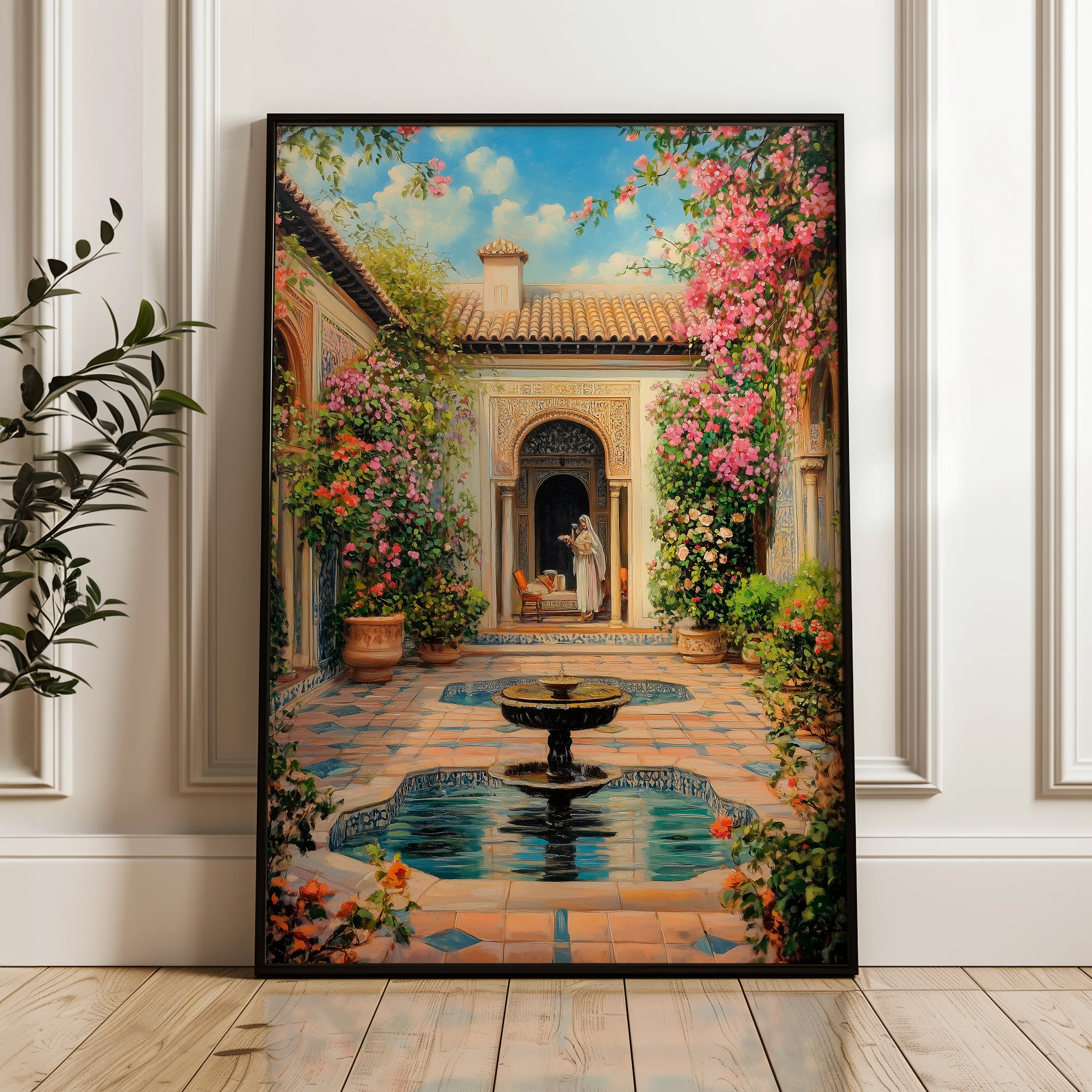 Orientalist 055 Canvas Art 18" x 24" / 45 x 60 cm / Black