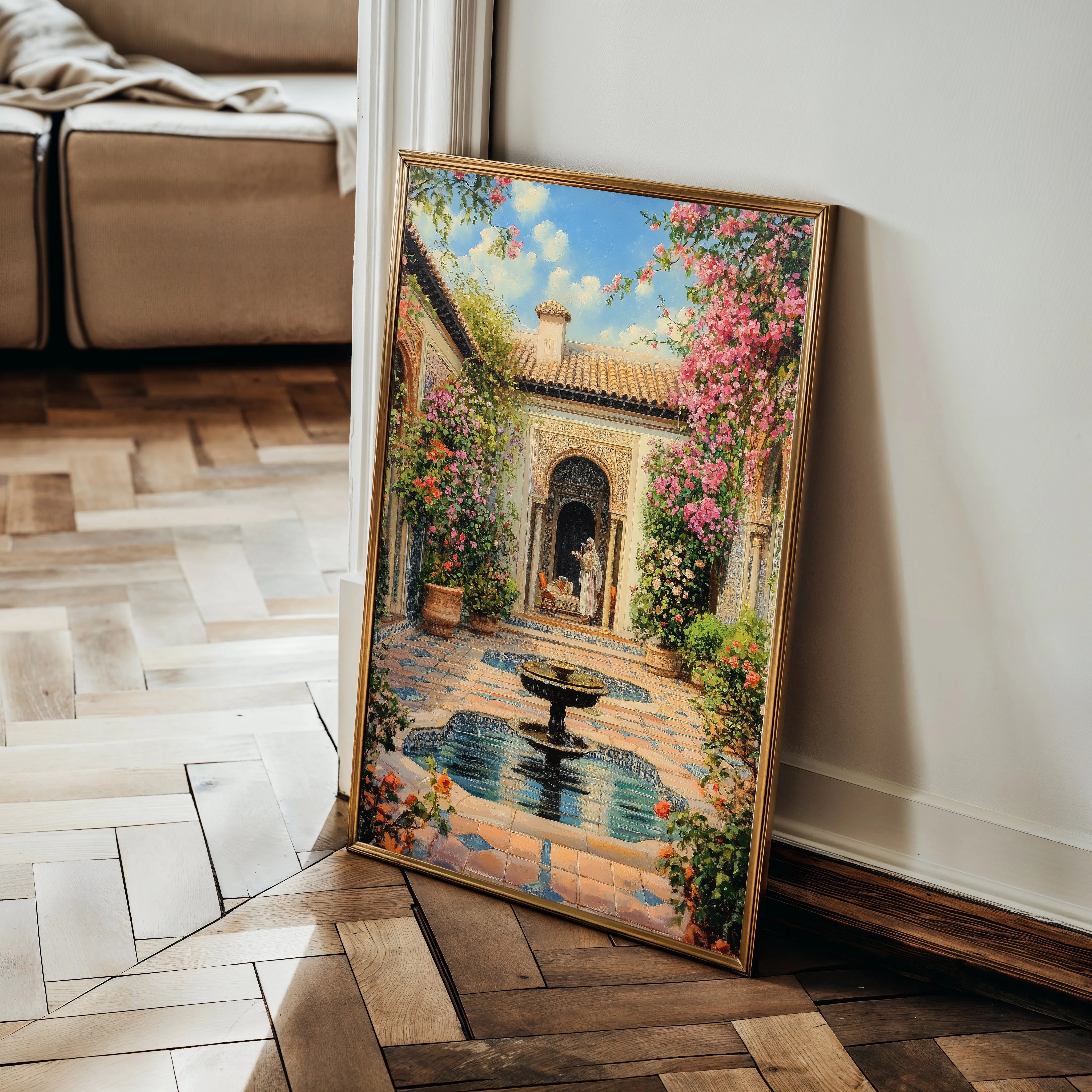 Orientalist 055 Canvas Art 18" x 24" / 45 x 60 cm / Black