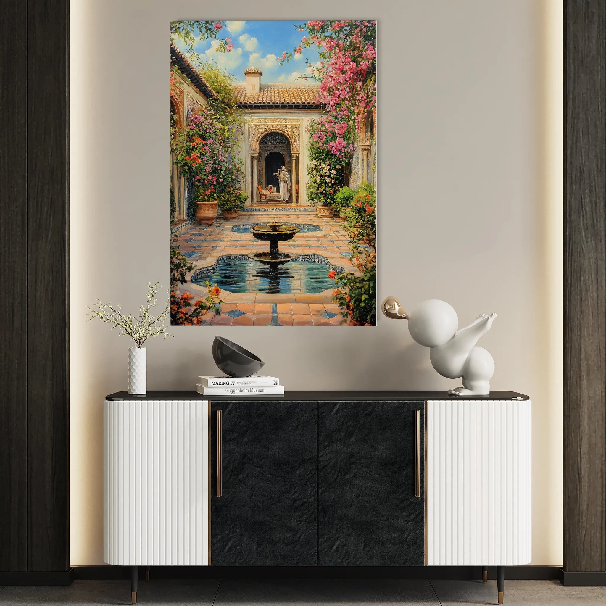 Orientalist 055 Canvas Art 18" x 24" / 45 x 60 cm / Black