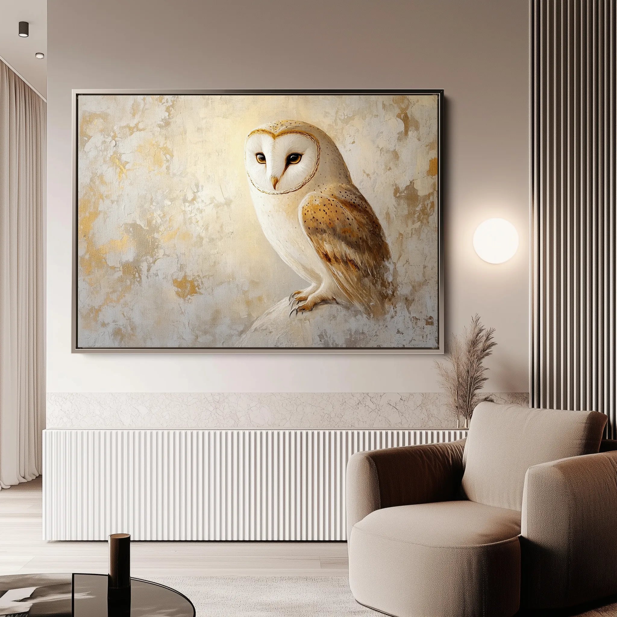 Animals 056 Canvas Art 18" x 24" / 45 x 60 cm / Black