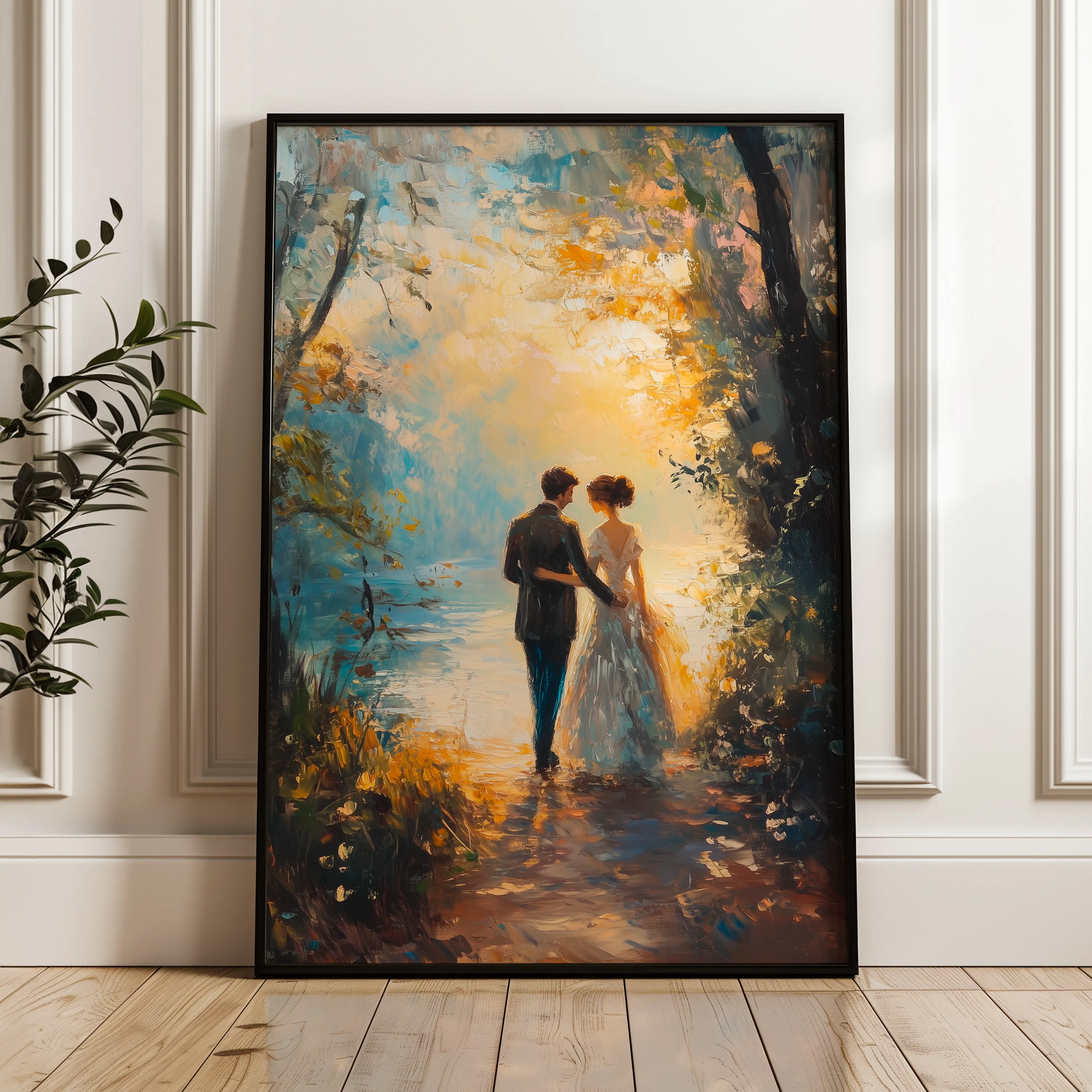 Classic 056 Canvas Art 18" x 24" / 45 x 60 cm / Black