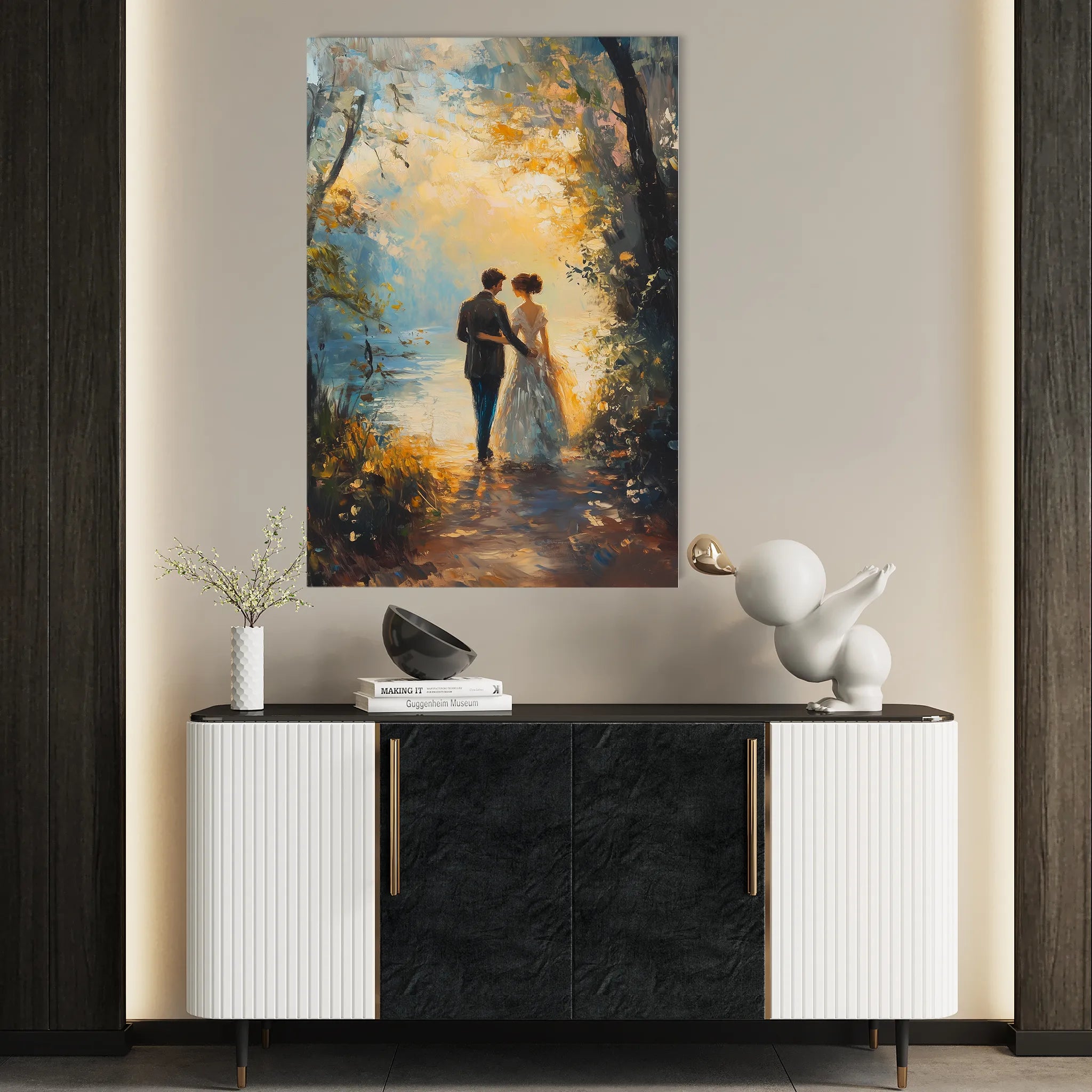 Classic 056 Canvas Art 18" x 24" / 45 x 60 cm / Black