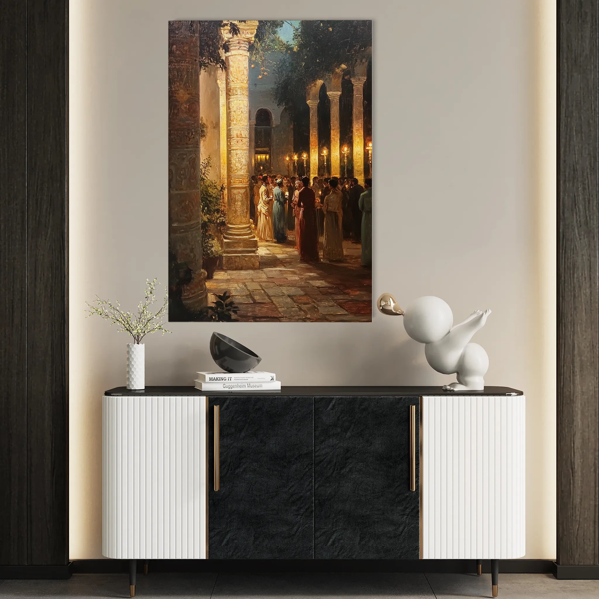 Orientalist 056 Canvas Art 18" x 24" / 45 x 60 cm / Black