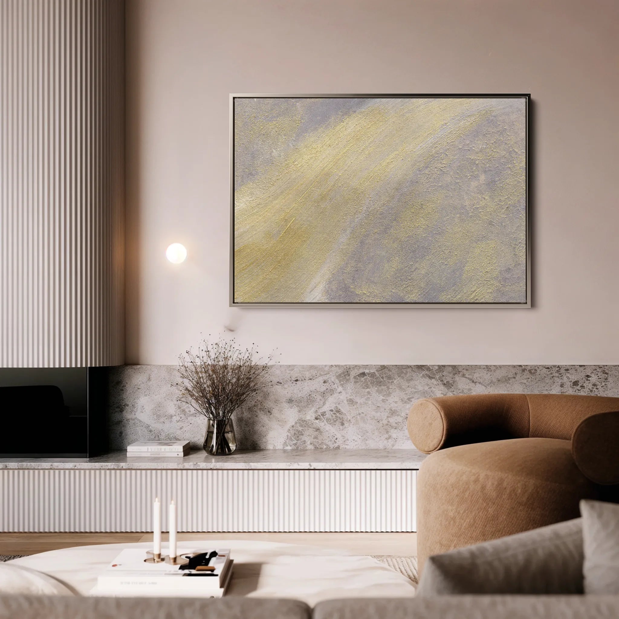 Abstract 057 Canvas Art 18" x 24" / 45 x 60 cm / Black