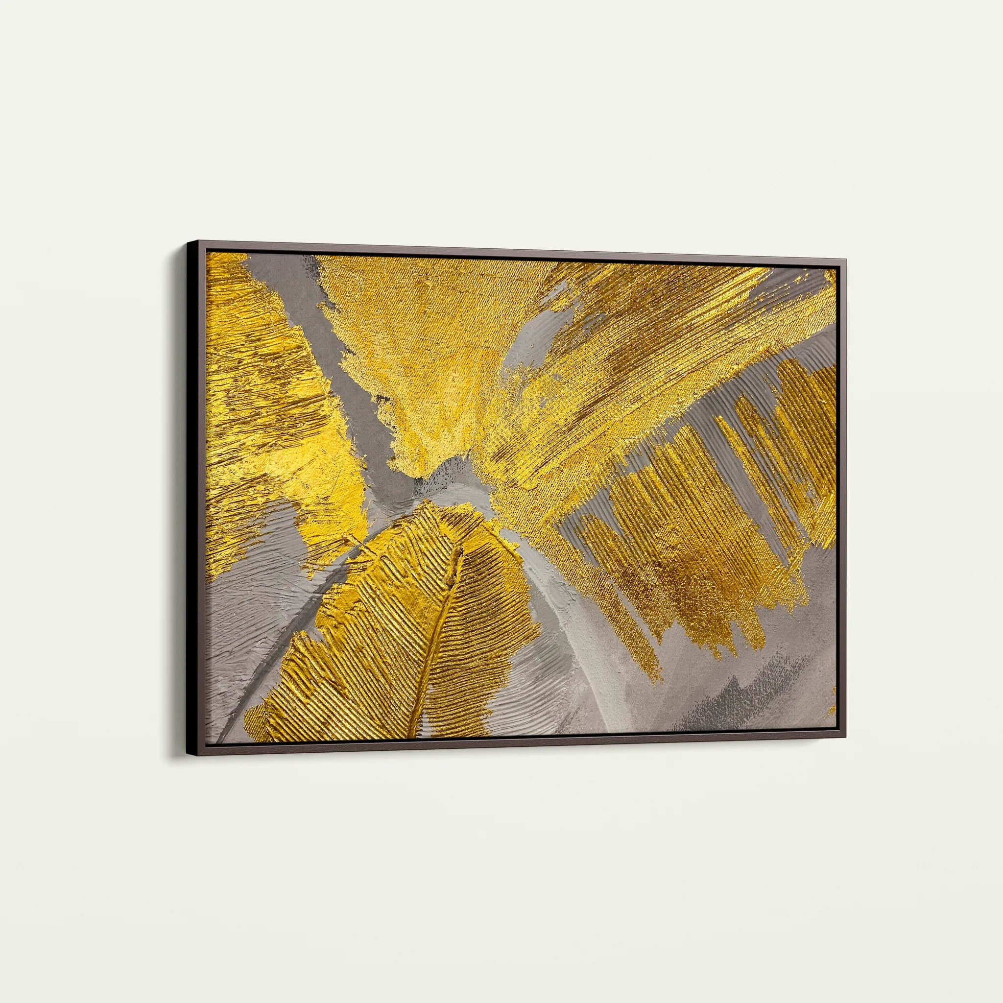 Floral 057 Canvas Art 18" x 24" / 45 x 60 cm / Black