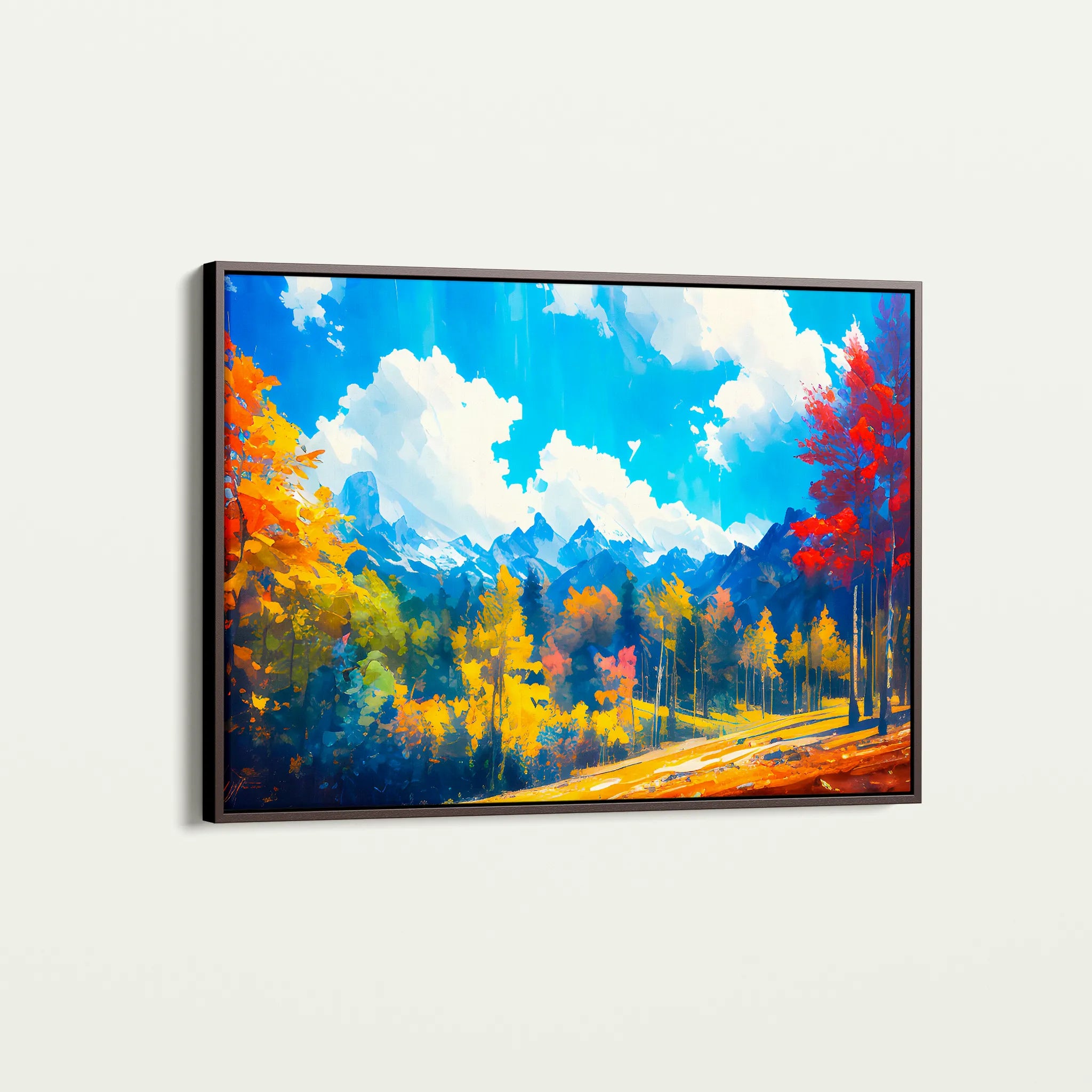 Landscape 057 Canvas Art 18" x 24" / 45 x 60 cm / Black
