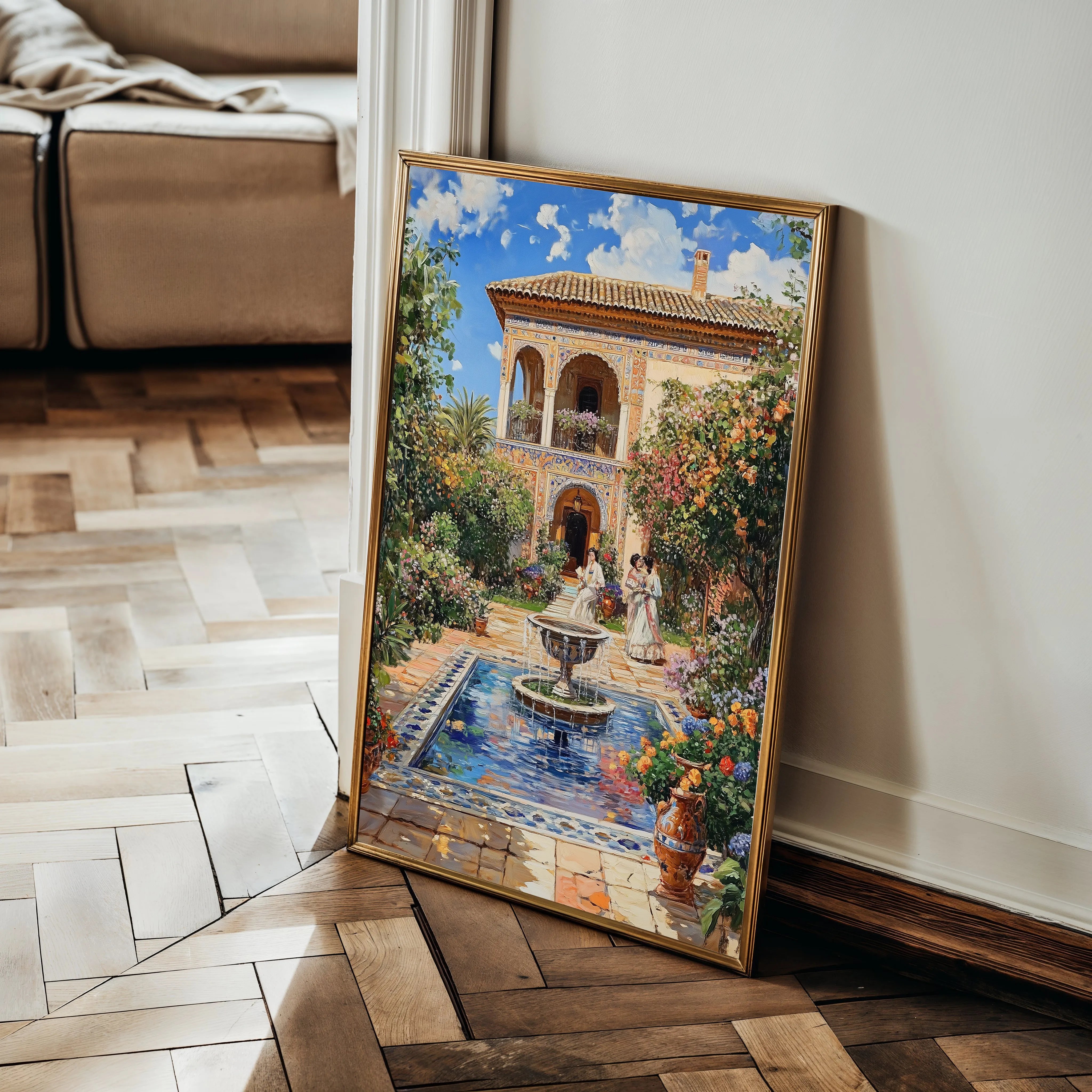 Orientalist 057 Canvas Art 18" x 24" / 45 x 60 cm / Black
