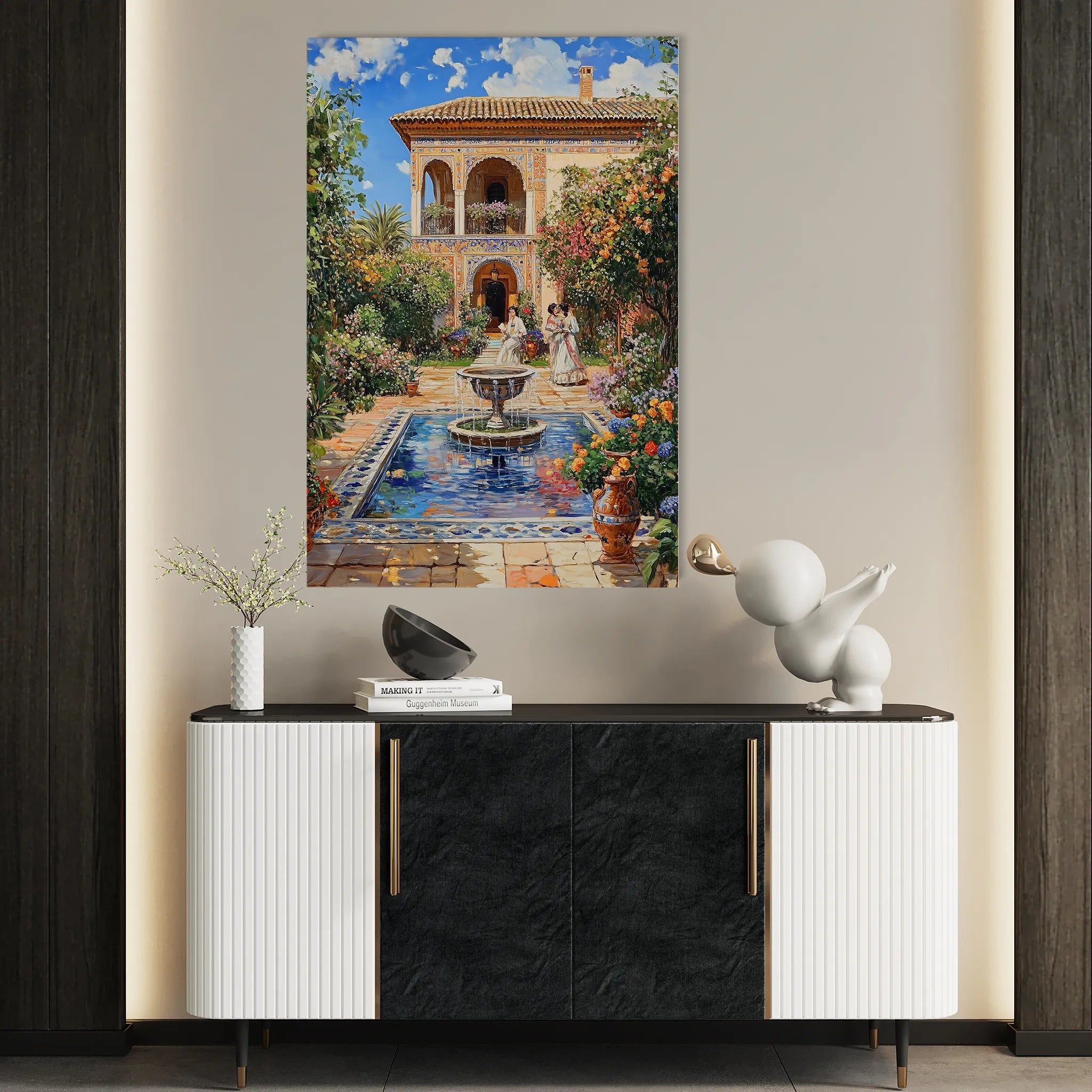 Orientalist 057 Canvas Art 18" x 24" / 45 x 60 cm / Black