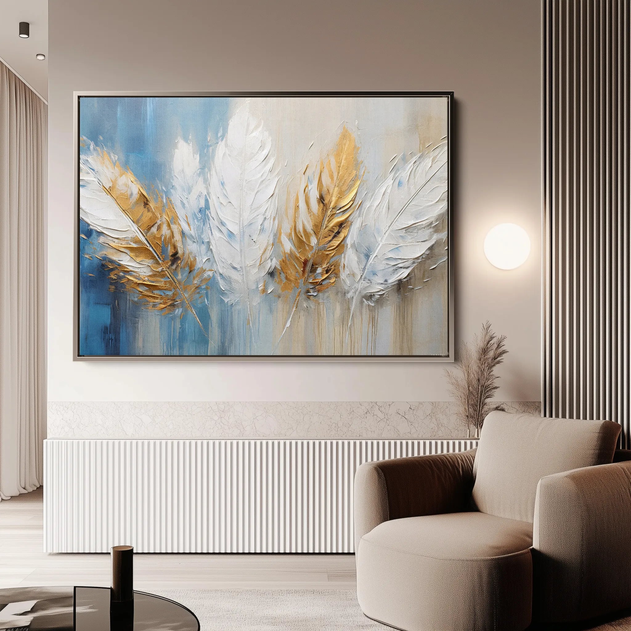 Abstract 058 Canvas Art 18" x 24" / 45 x 60 cm / Black
