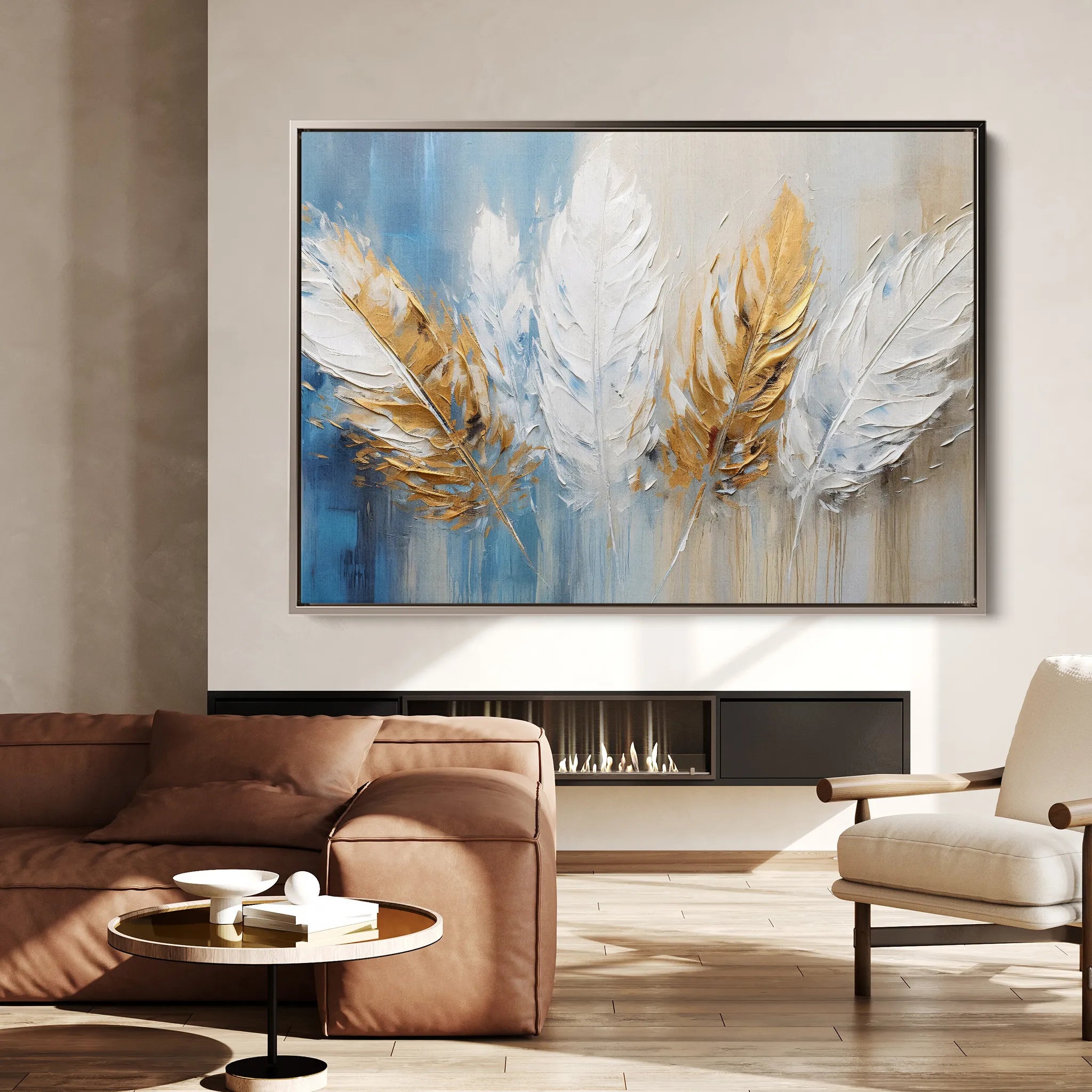 Abstract 058 Canvas Art 18" x 24" / 45 x 60 cm / Black