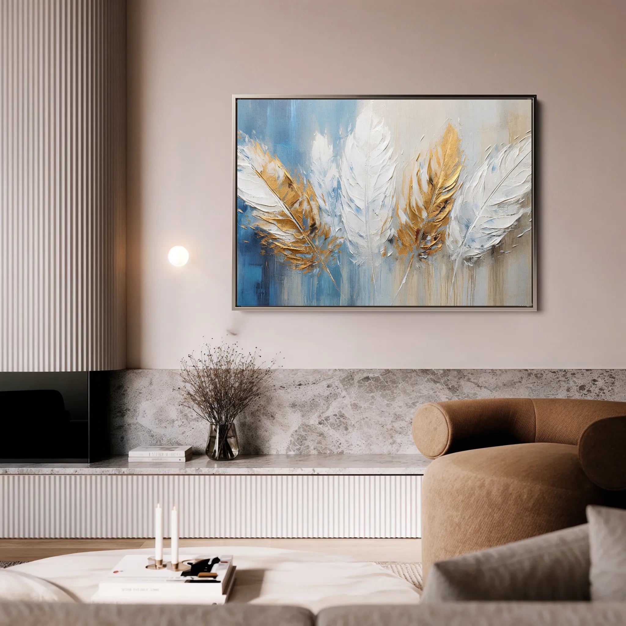 Abstract 058 Canvas Art 18" x 24" / 45 x 60 cm / Black