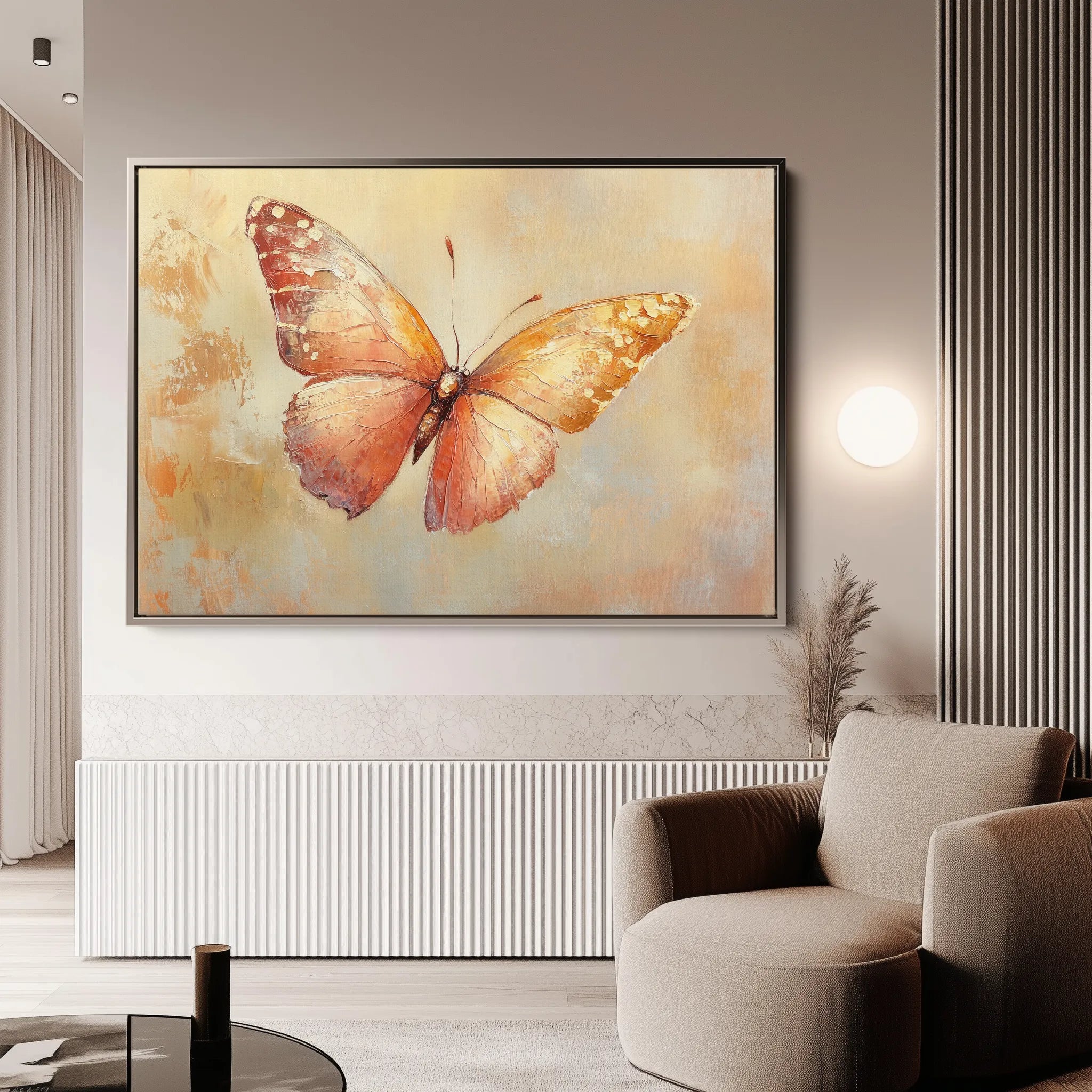 Animals 058 Canvas Art 18" x 24" / 45 x 60 cm / Black