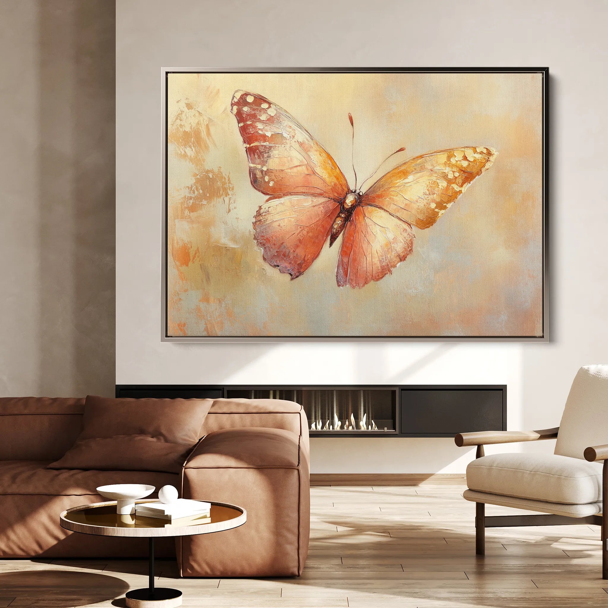Animals 058 Canvas Art 18" x 24" / 45 x 60 cm / Black