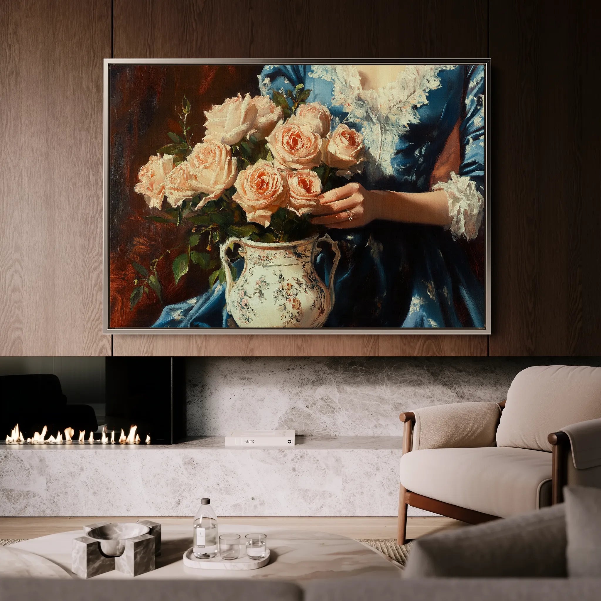 Classic 058 Canvas Art 18" x 24" / 45 x 60 cm / Black