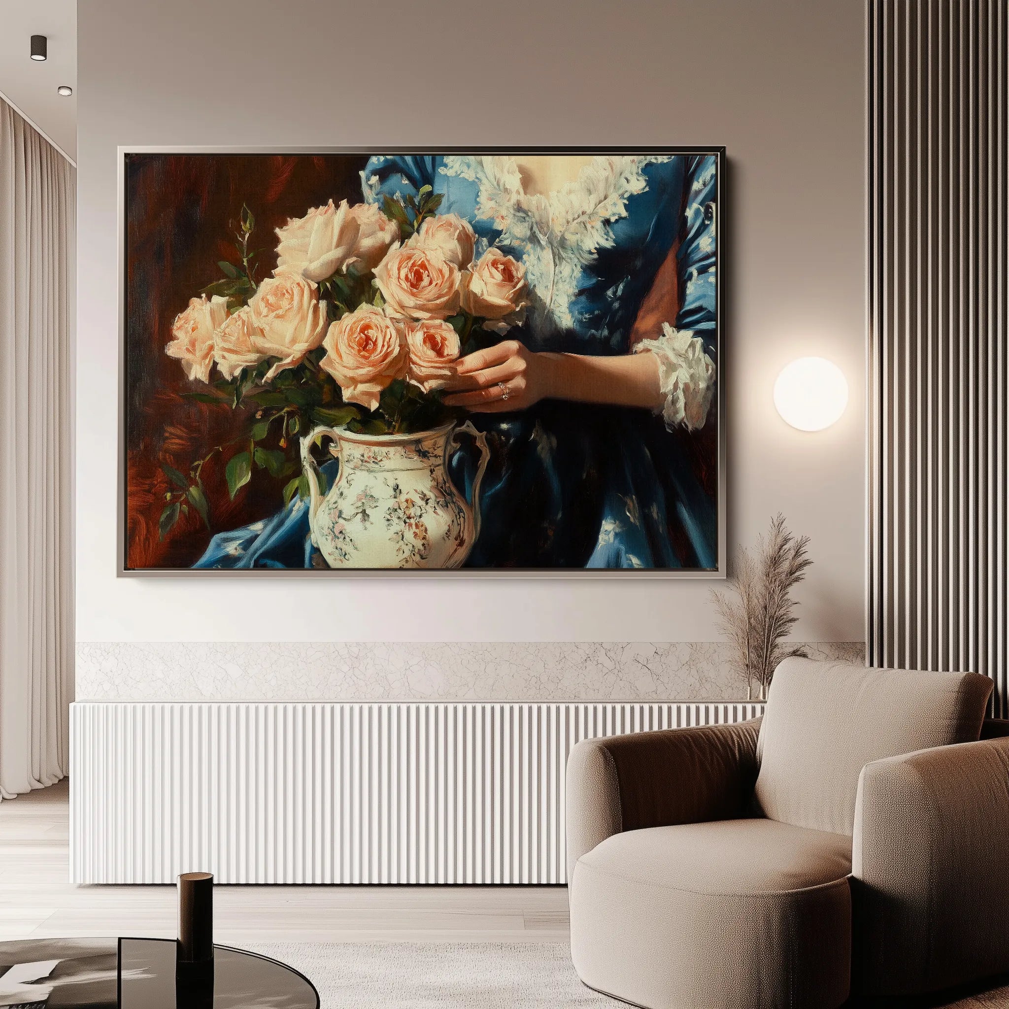 Classic 058 Canvas Art 18" x 24" / 45 x 60 cm / Black