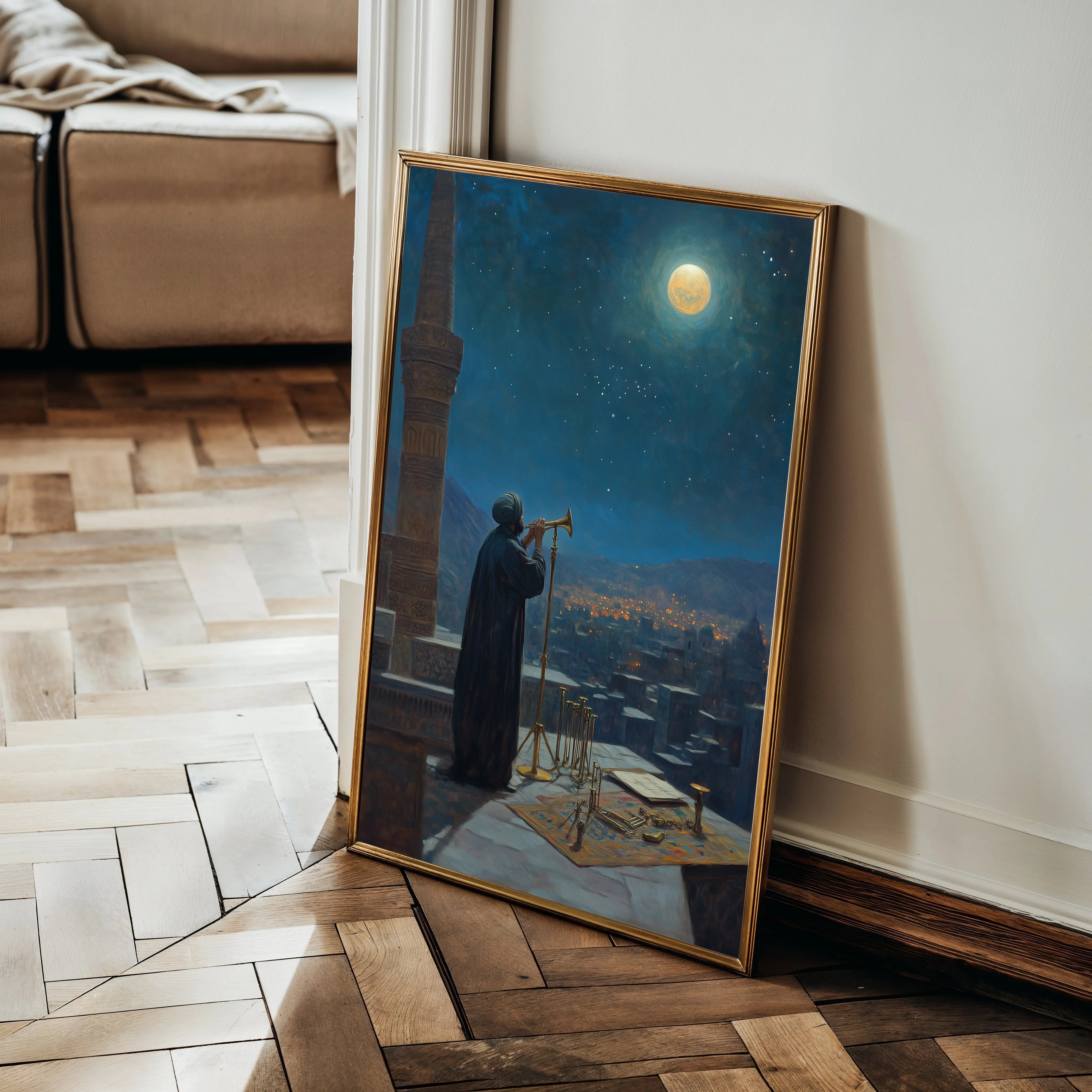 Orientalist 058 Canvas Art 18" x 24" / 45 x 60 cm / Black