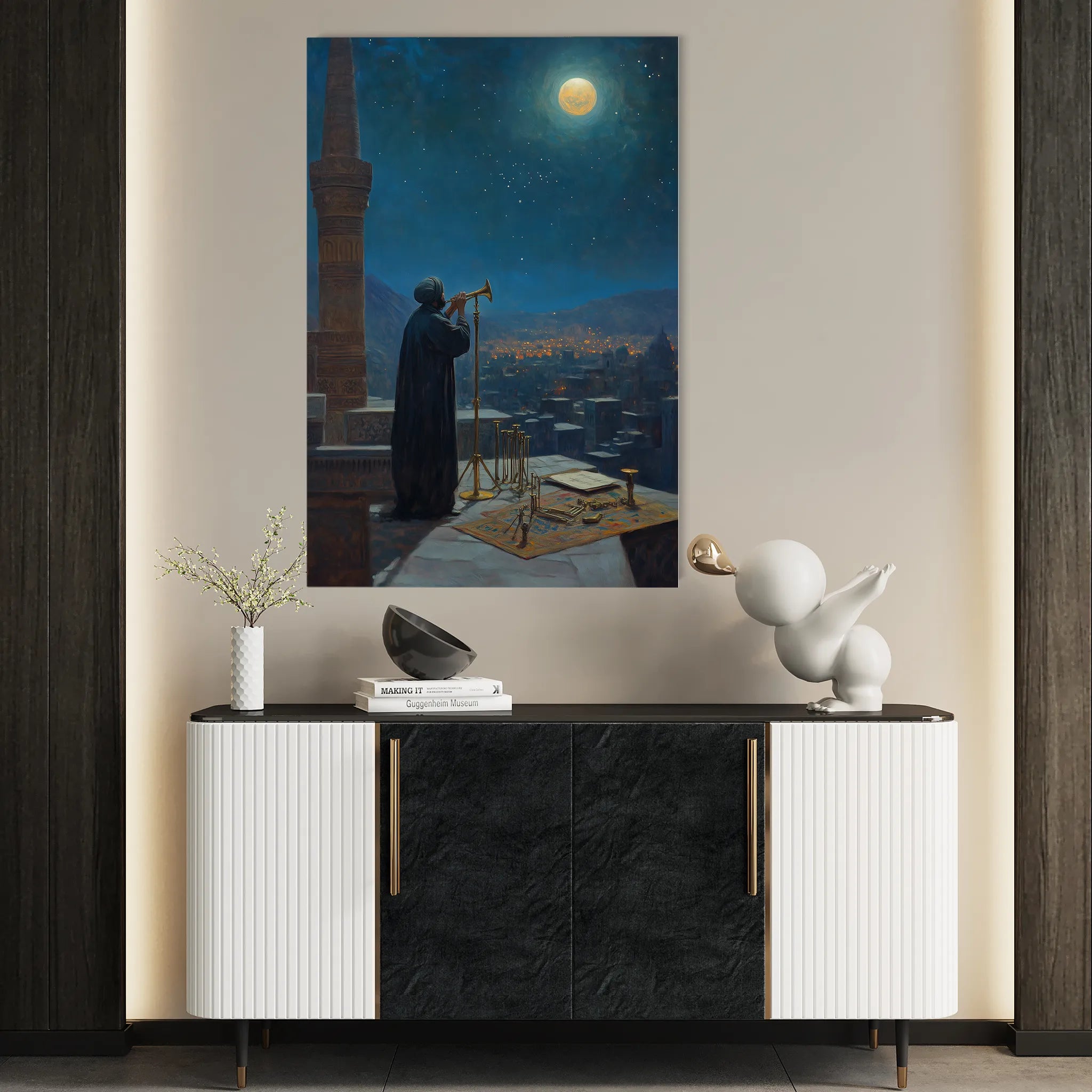 Orientalist 058 Canvas Art 18" x 24" / 45 x 60 cm / Black