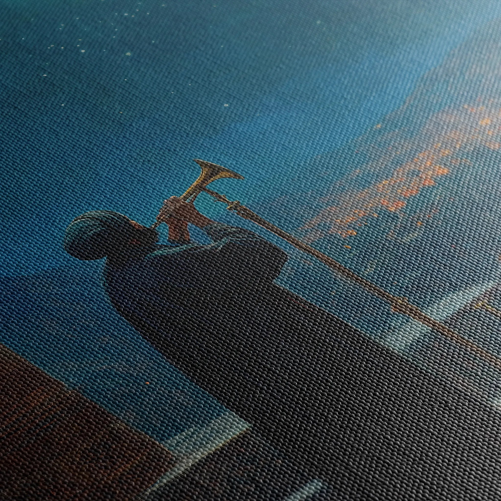 Orientalist 058 Canvas Art 18" x 24" / 45 x 60 cm / Black