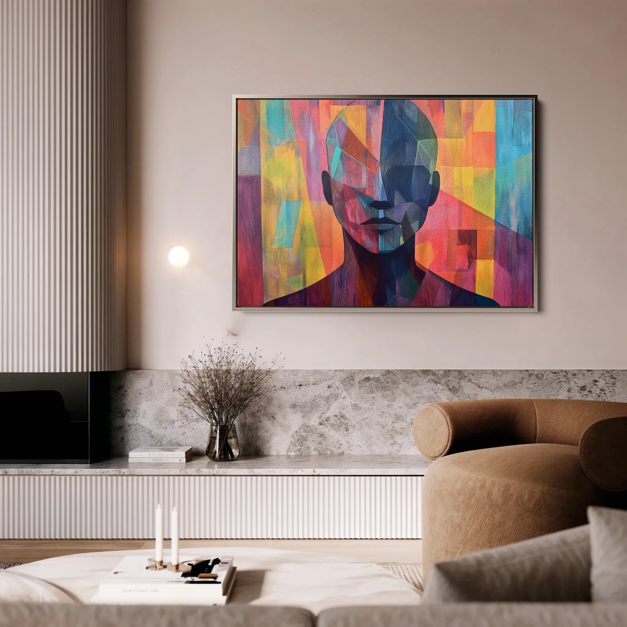 Portrait 058 Canvas Art 18" x 24" / 45 x 60 cm / Black