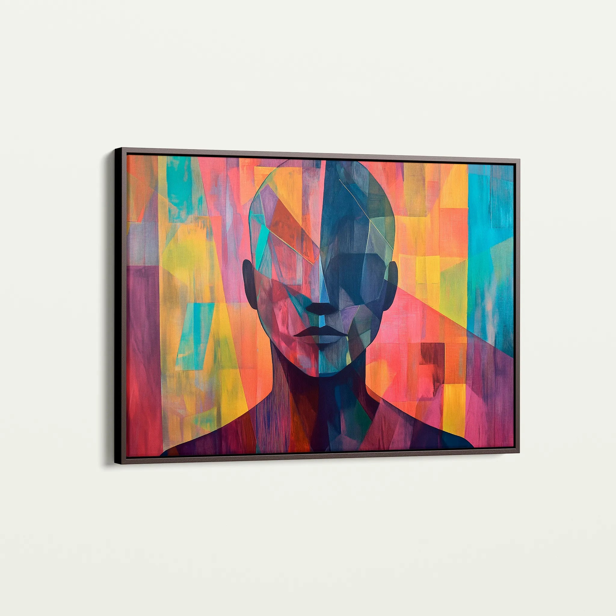 Portrait 058 Canvas Art 18" x 24" / 45 x 60 cm / Black