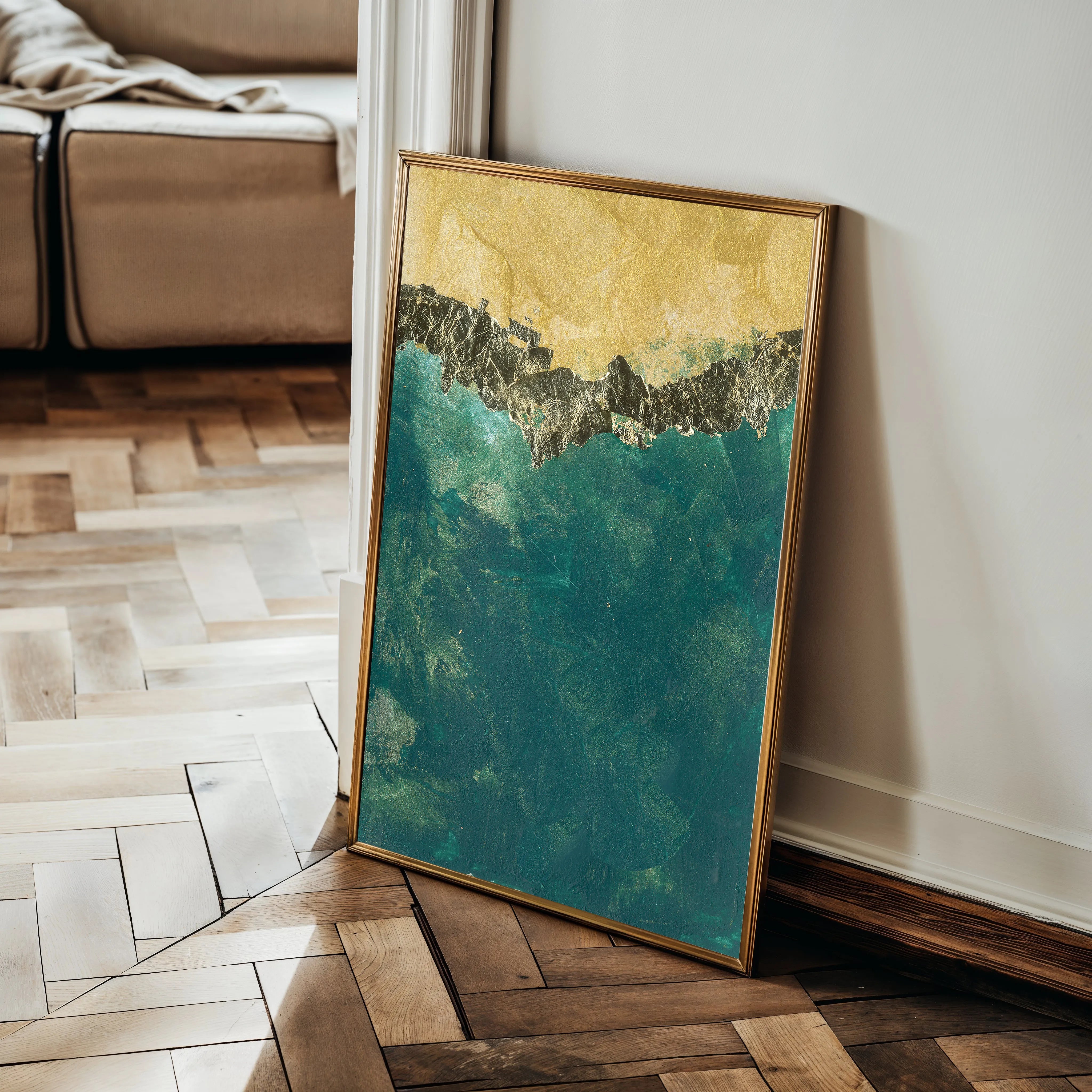 Abstract 059 Canvas Art 18" x 24" / 45 x 60 cm / Black
