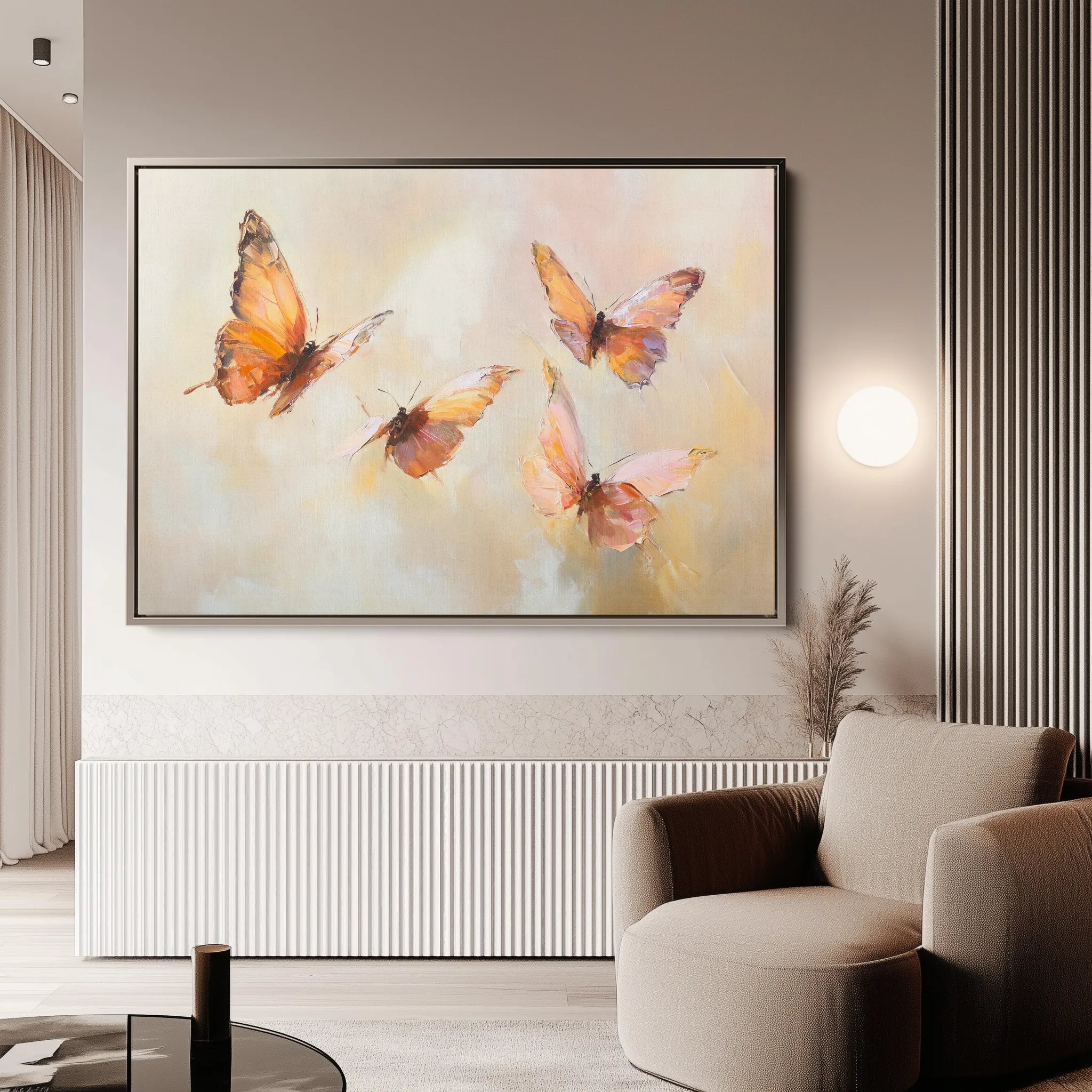 Animals 059 Canvas Art 18" x 24" / 45 x 60 cm / Black