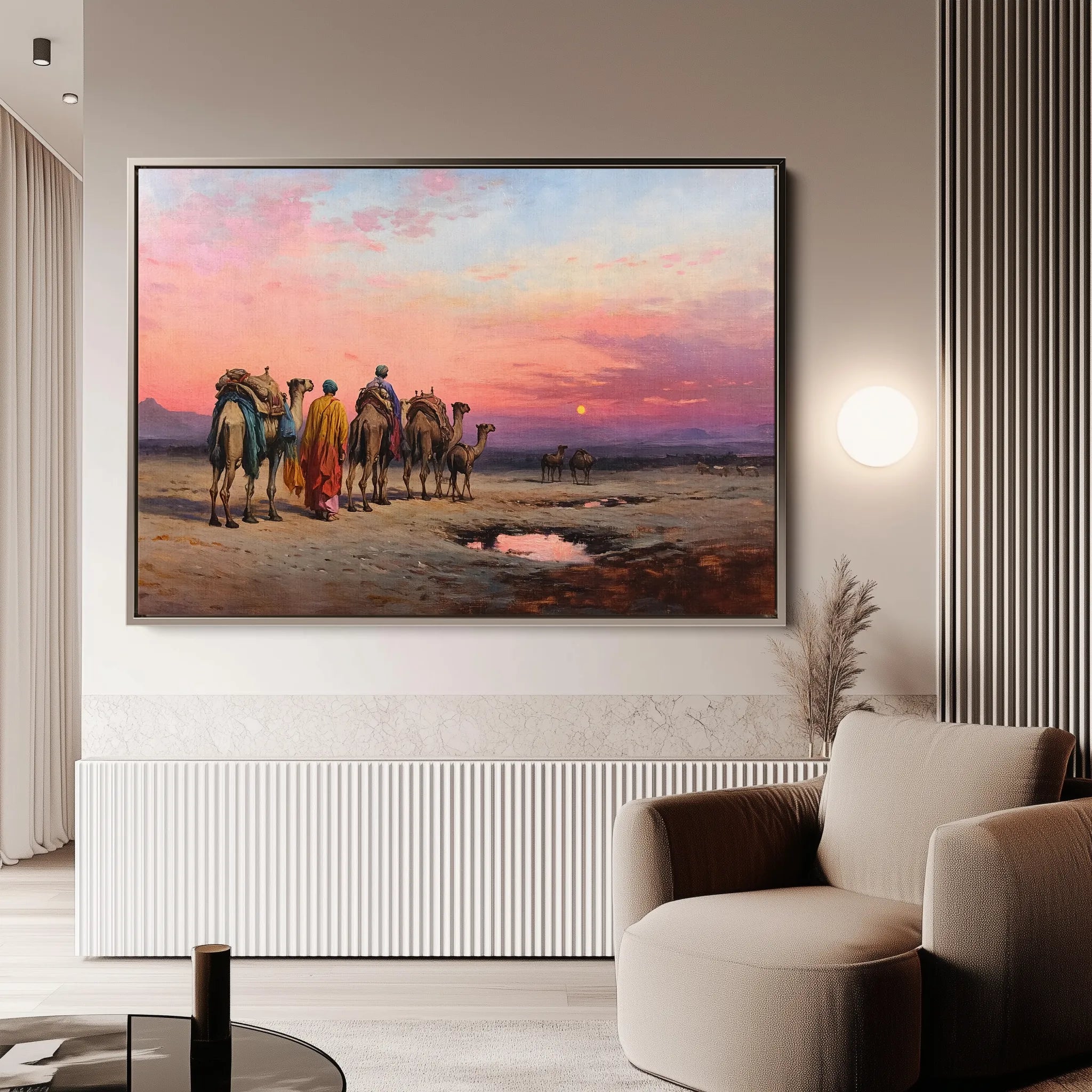 Orientalist 059 Canvas Art 18" x 24" / 45 x 60 cm / Black