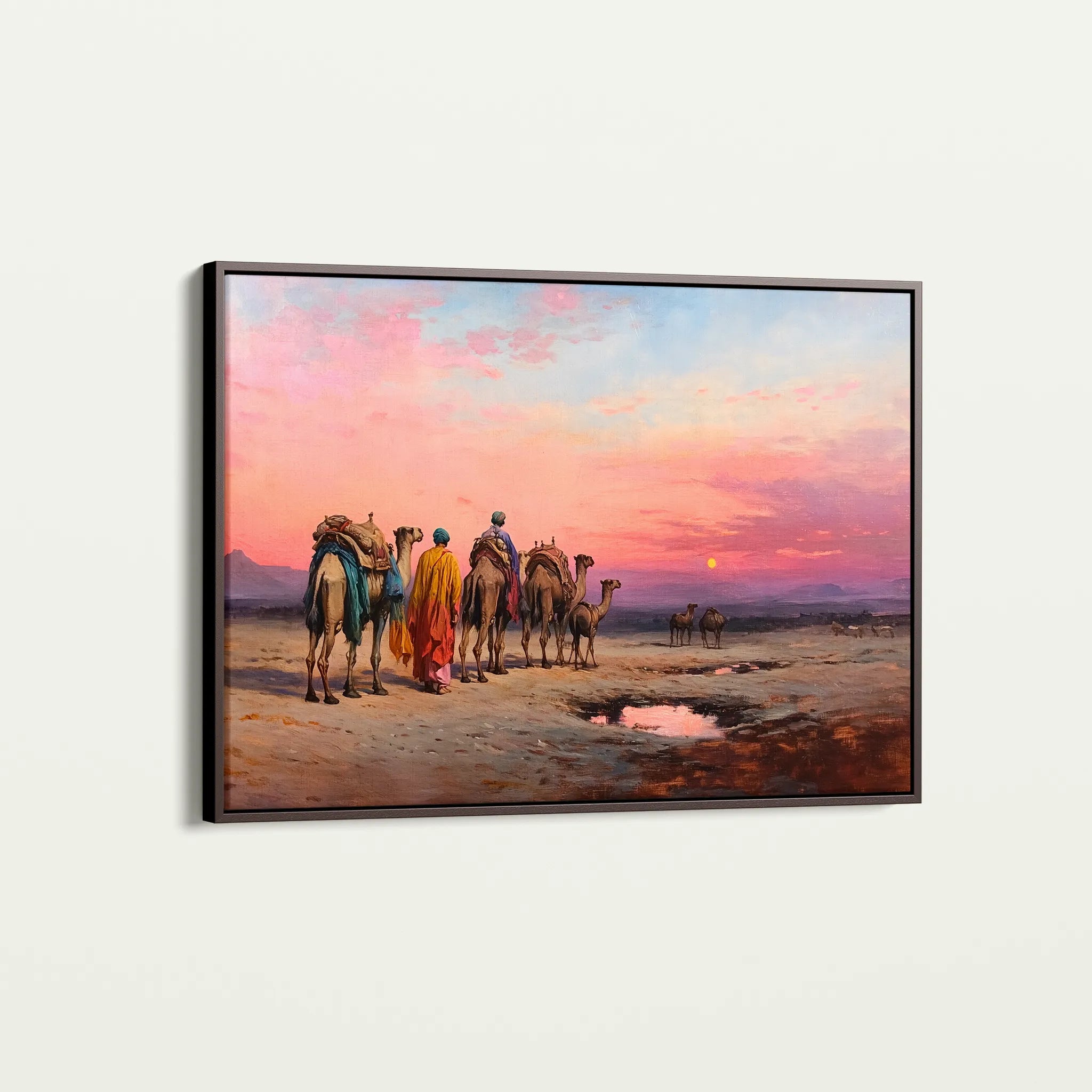 Orientalist 059 Canvas Art 18" x 24" / 45 x 60 cm / Black