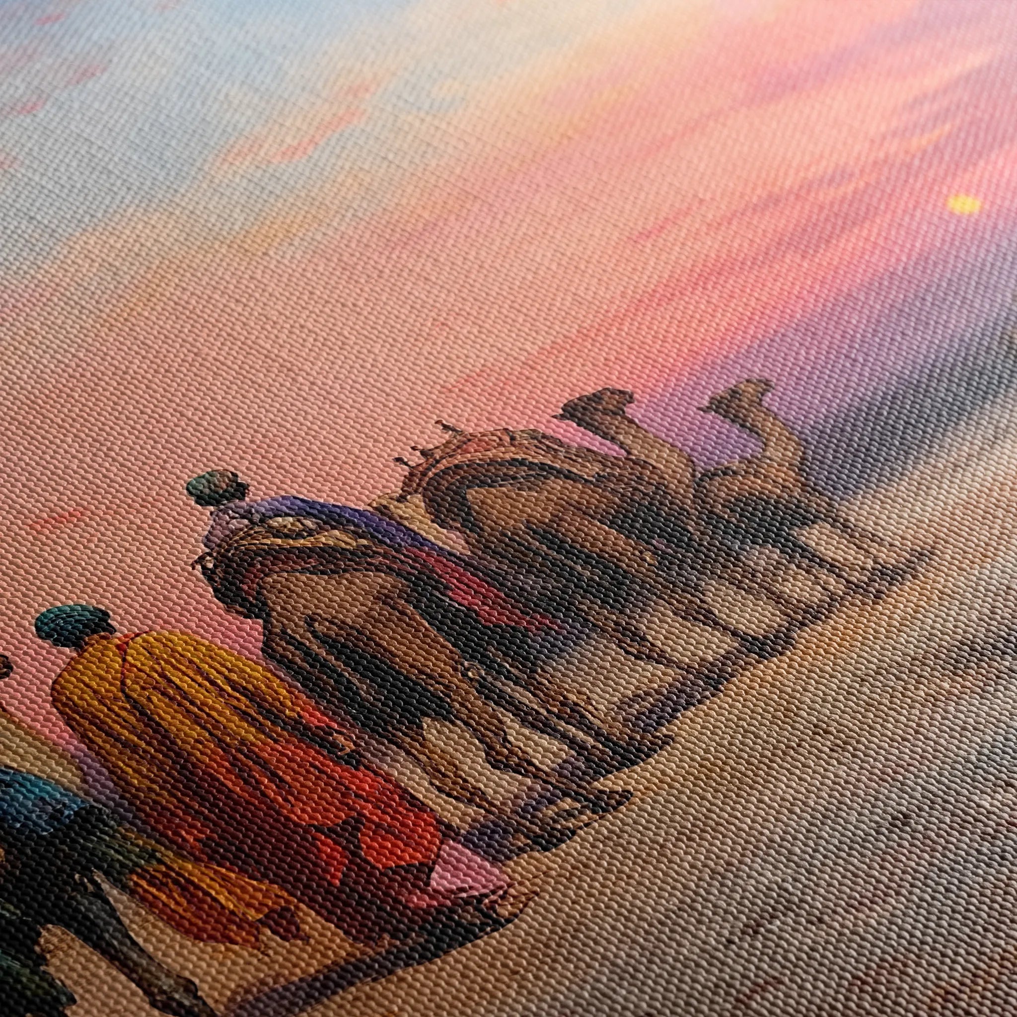 Orientalist 059 Canvas Art 18" x 24" / 45 x 60 cm / Black