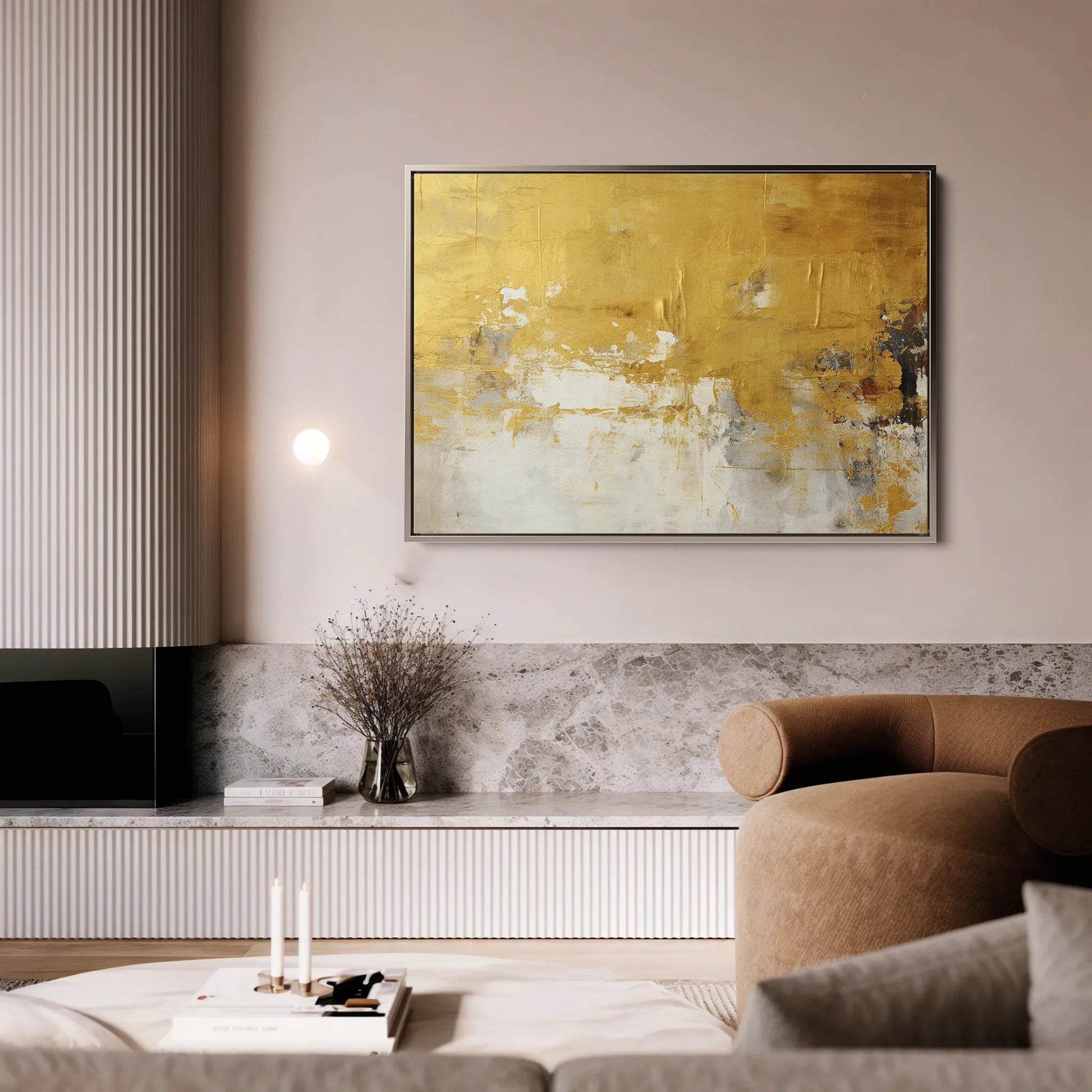 Abstract 060 Canvas Art 18" x 24" / 45 x 60 cm / Black