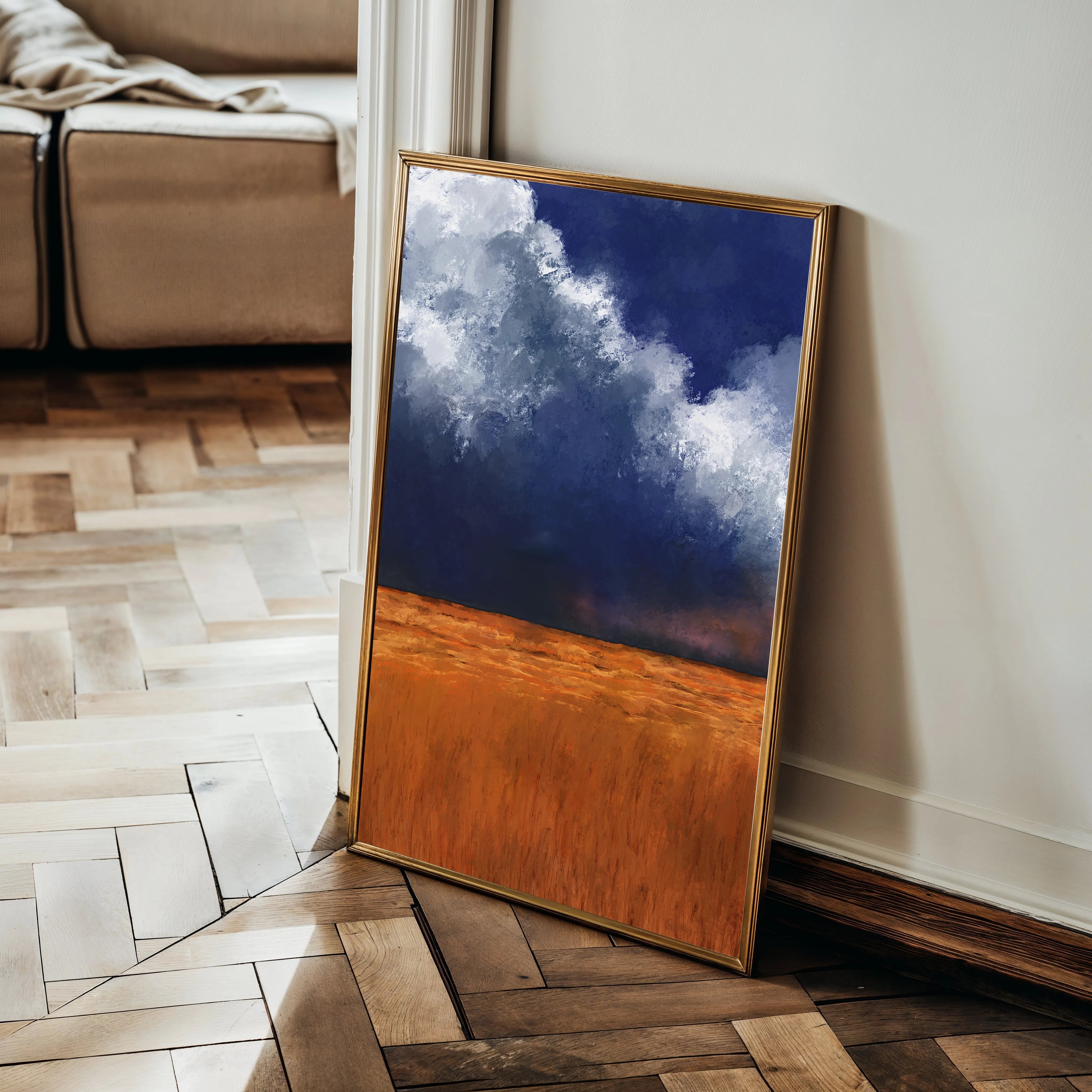 Landscape 060 Canvas Art 18" x 24" / 45 x 60 cm / Black