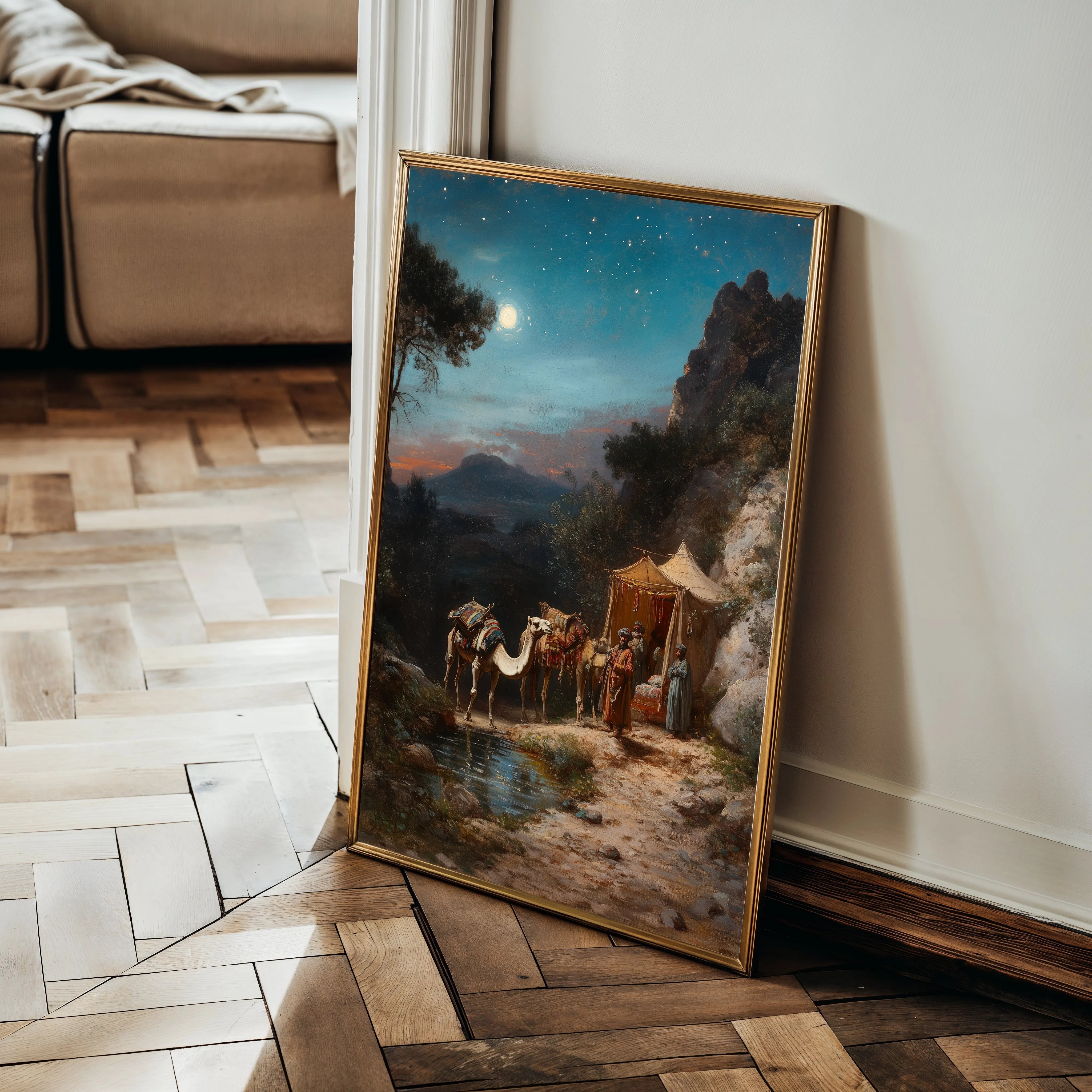 Orientalist 060 Canvas Art 18" x 24" / 45 x 60 cm / Black