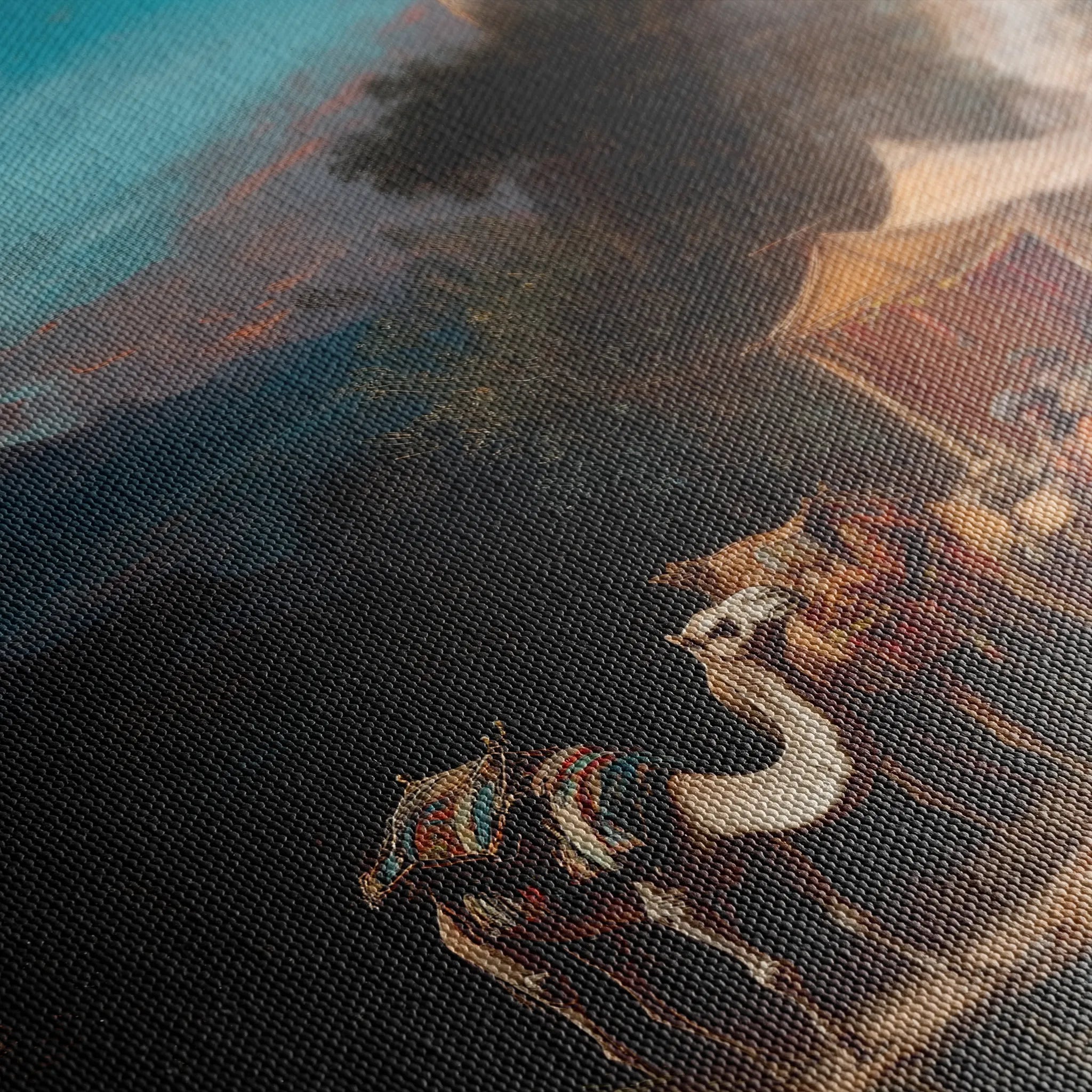 Orientalist 060 Canvas Art 18" x 24" / 45 x 60 cm / Black