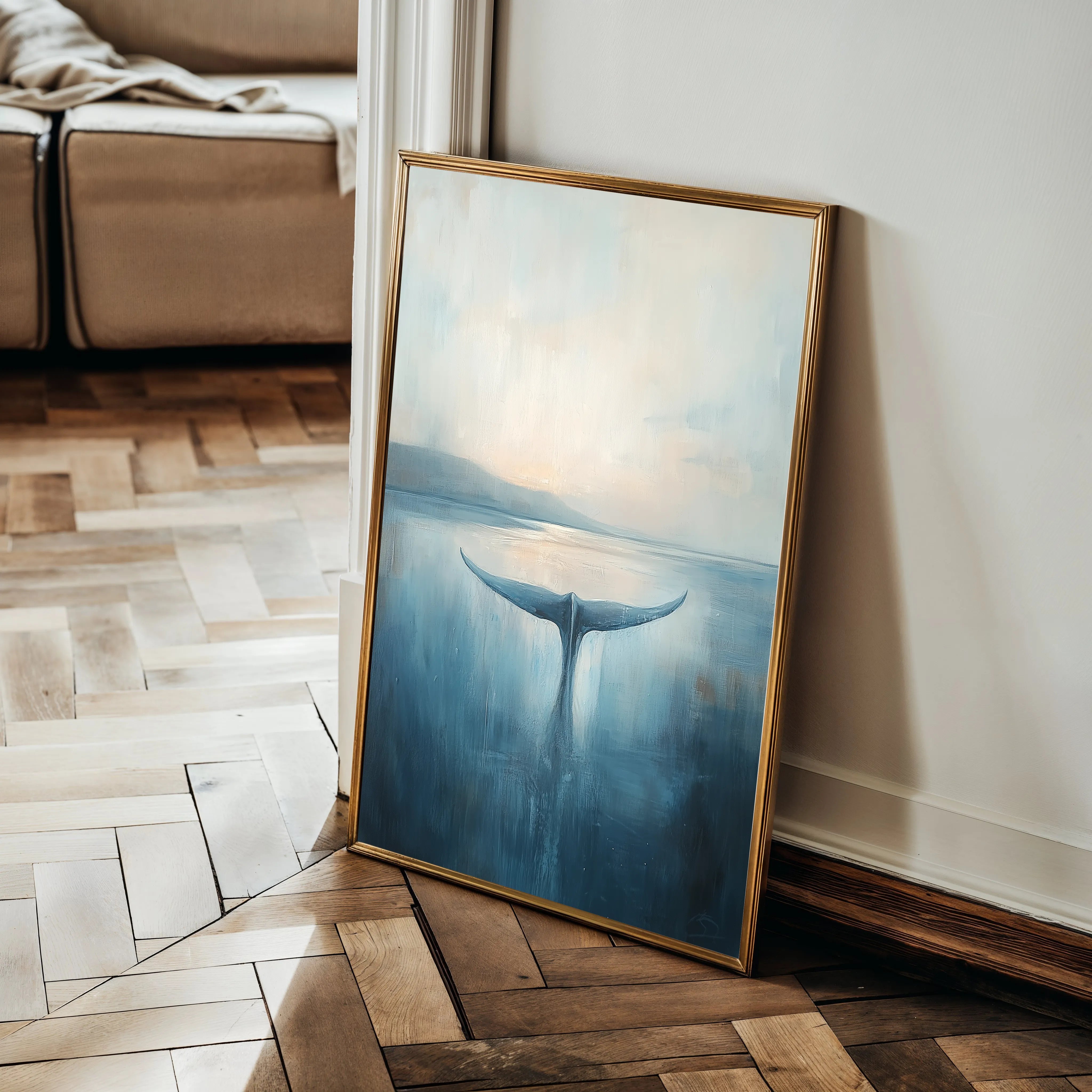 Animals 061 Canvas Art 18" x 24" / 45 x 60 cm / Black