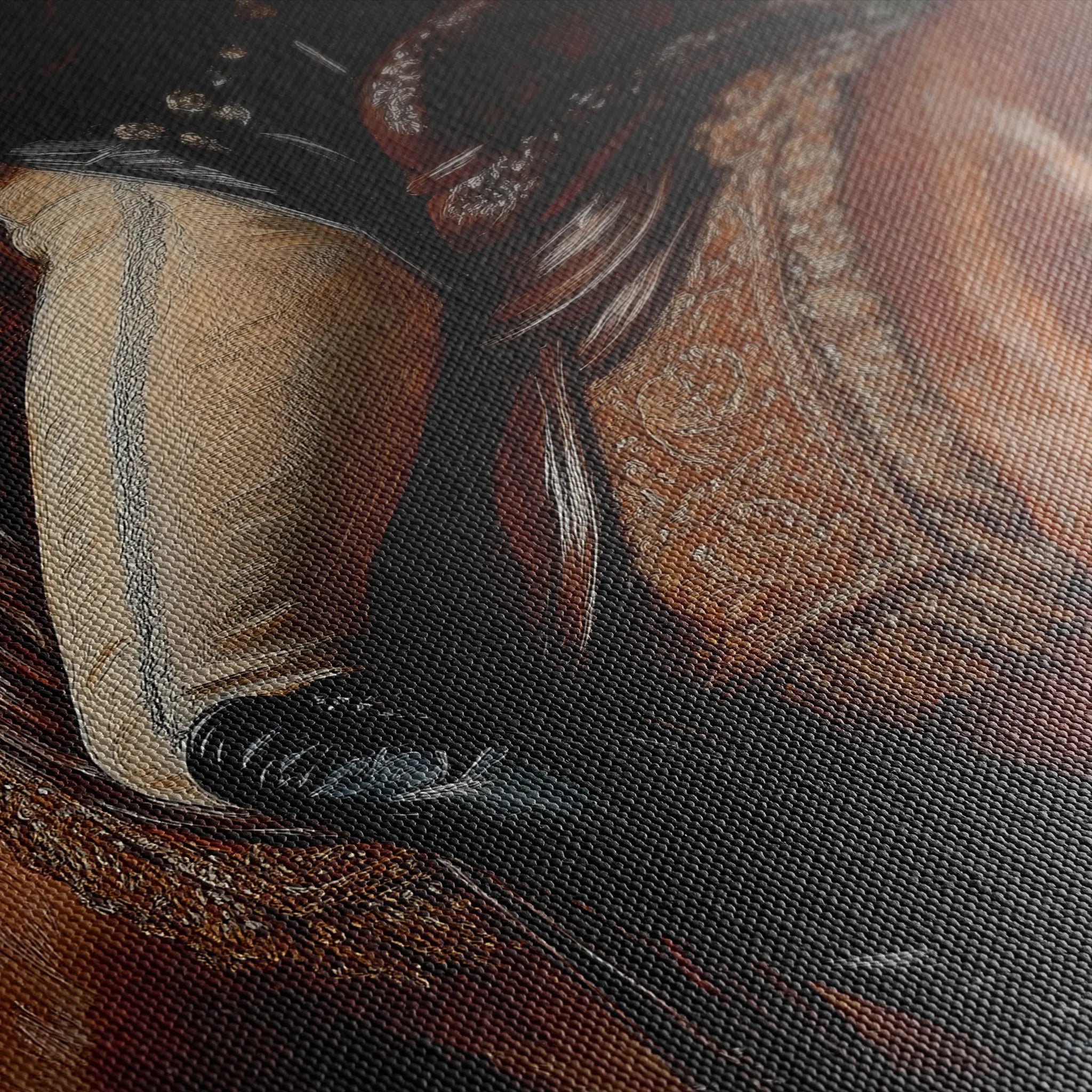 Classic 061 Canvas Art 18" x 24" / 45 x 60 cm / Black
