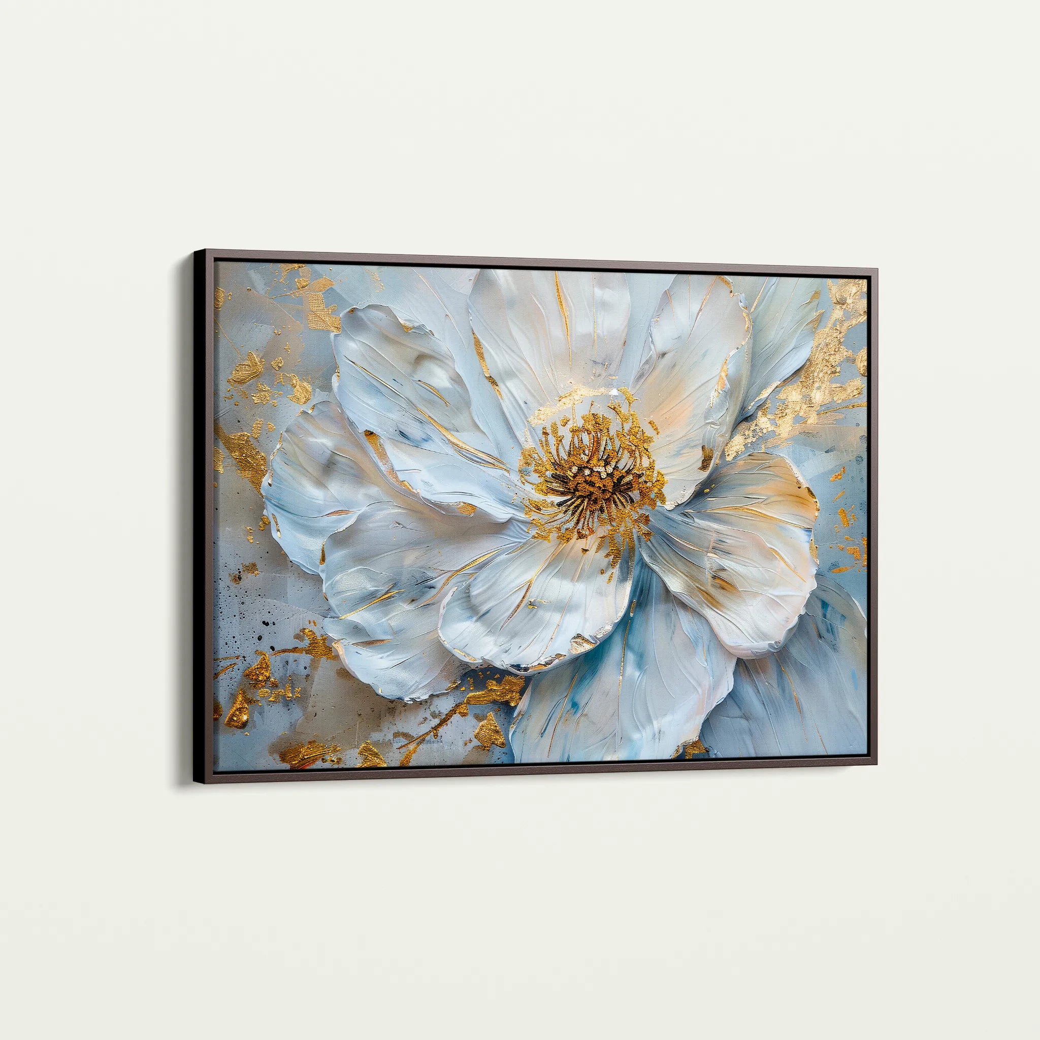 Floral 061 Canvas Art 18" x 24" / 45 x 60 cm / Black