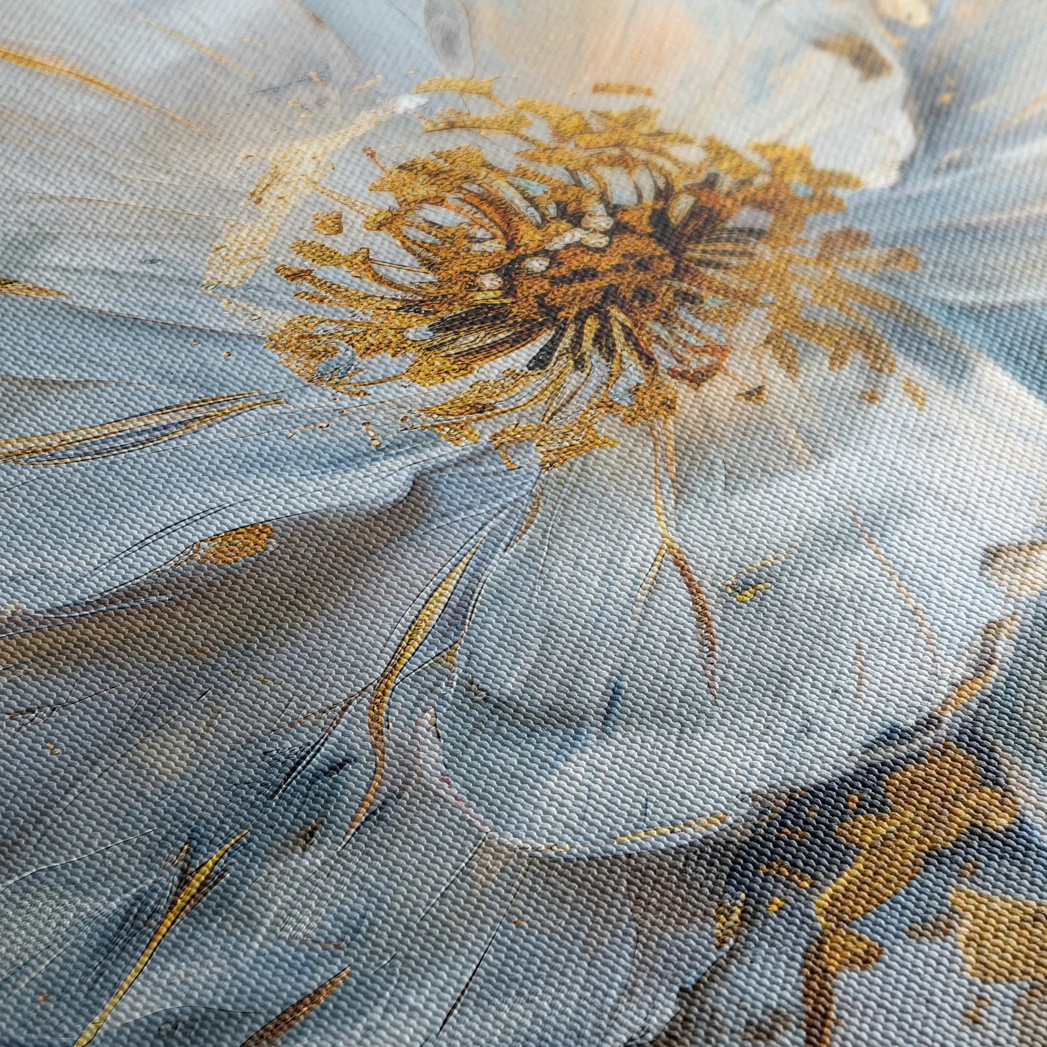 Floral 061 Canvas Art 18" x 24" / 45 x 60 cm / Black