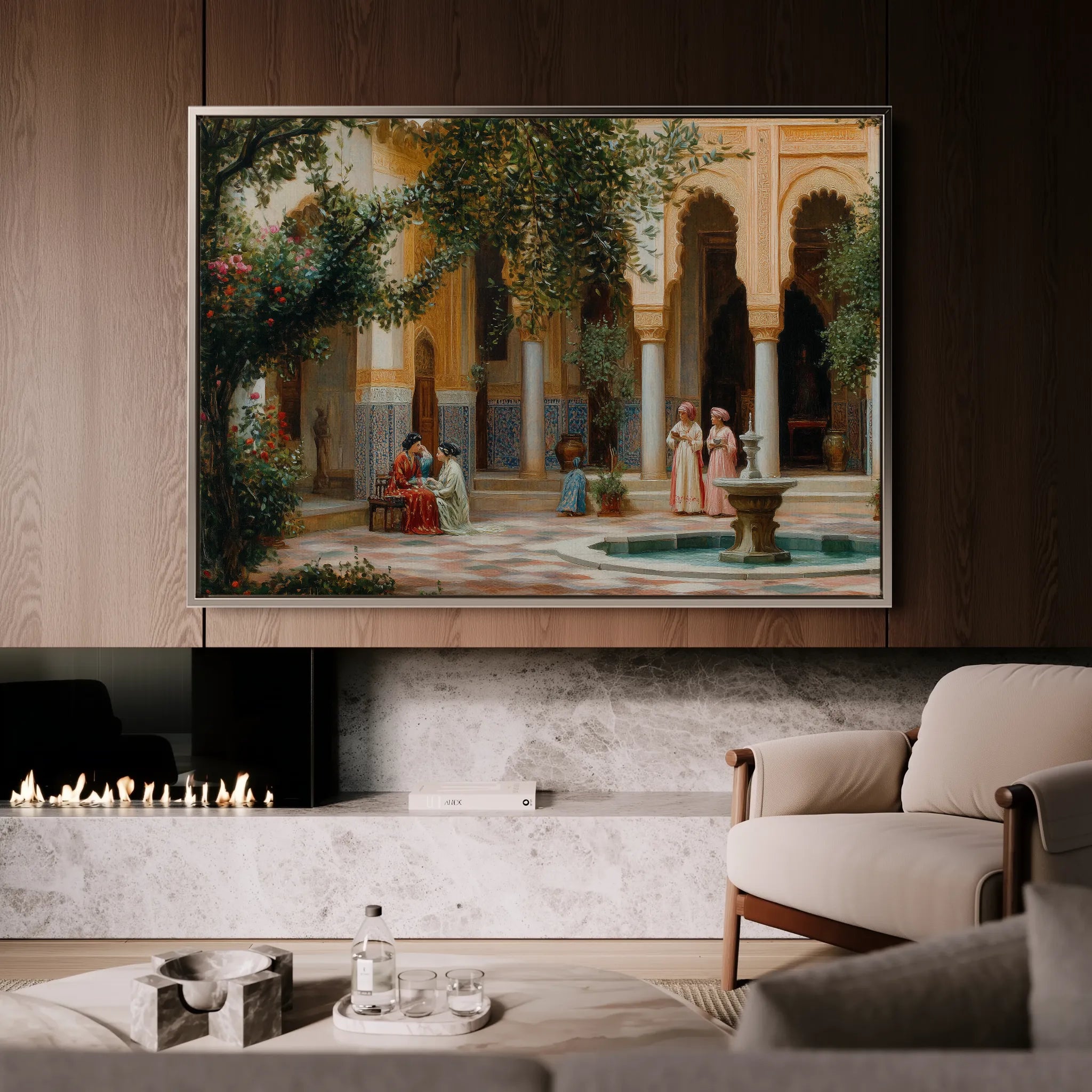 Orientalist 061 Canvas Art 18" x 24" / 45 x 60 cm / Black