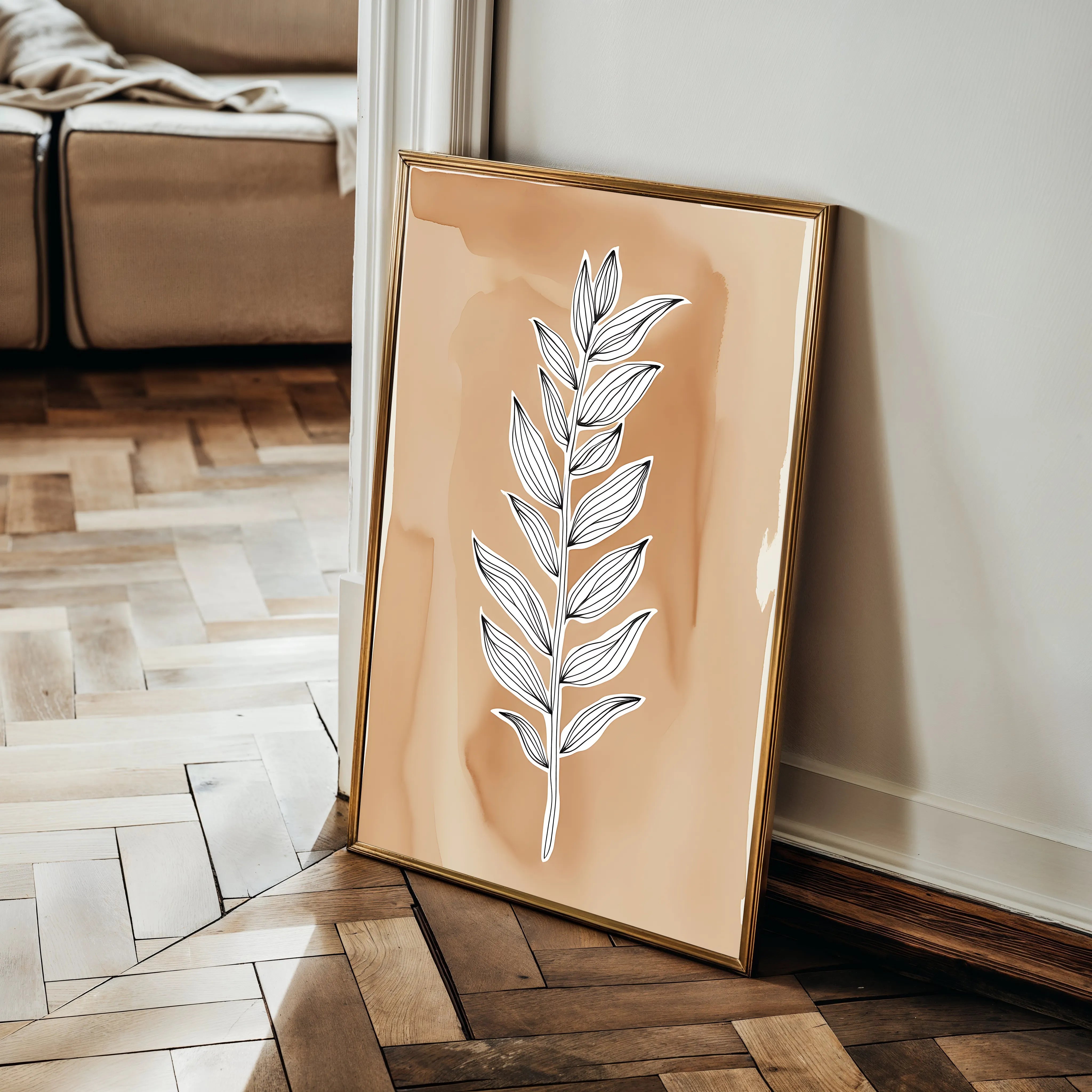 Boho 062 Canvas Art 18" x 24" / 45 x 60 cm / Black