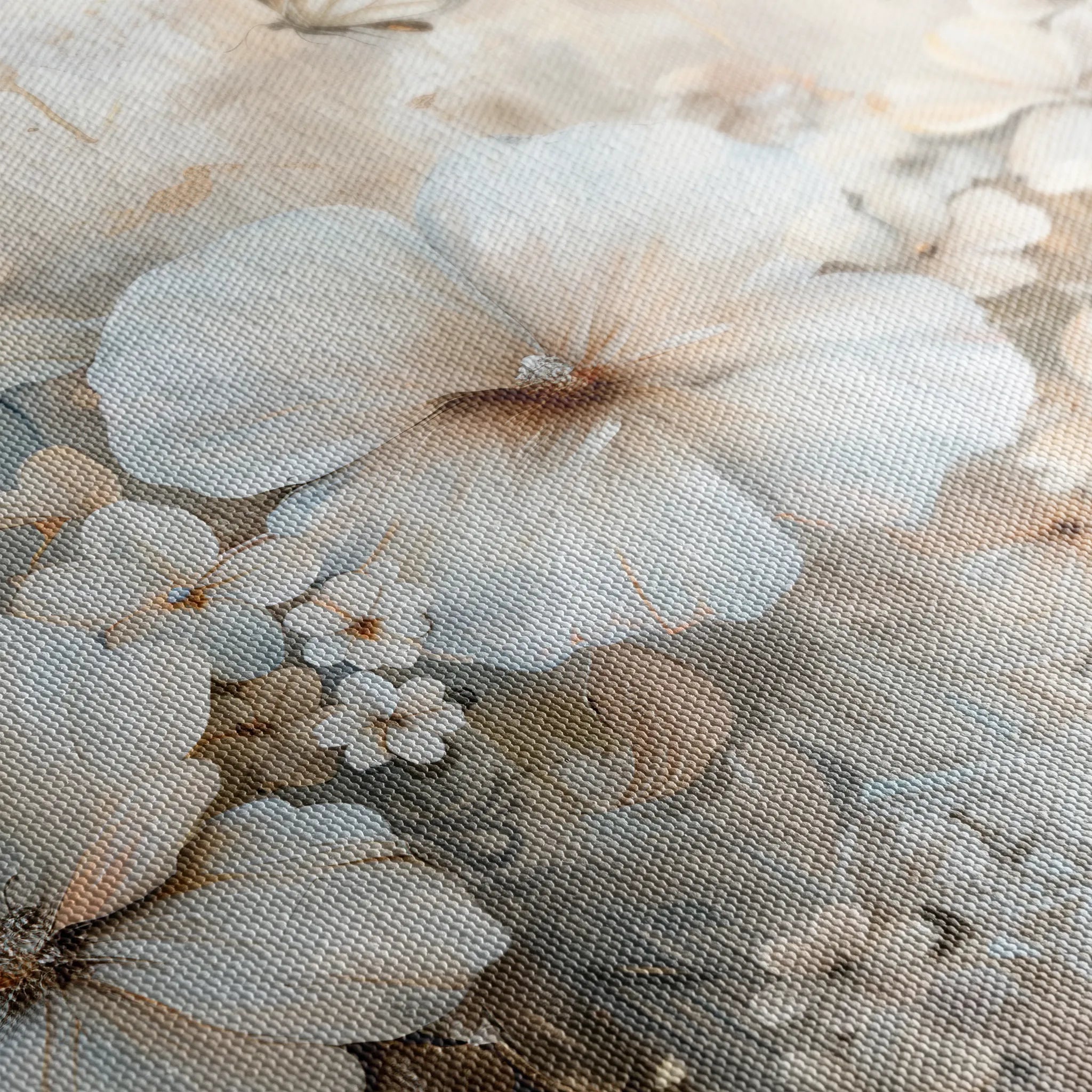 Floral 062 Canvas Art 18" x 24" / 45 x 60 cm / Black
