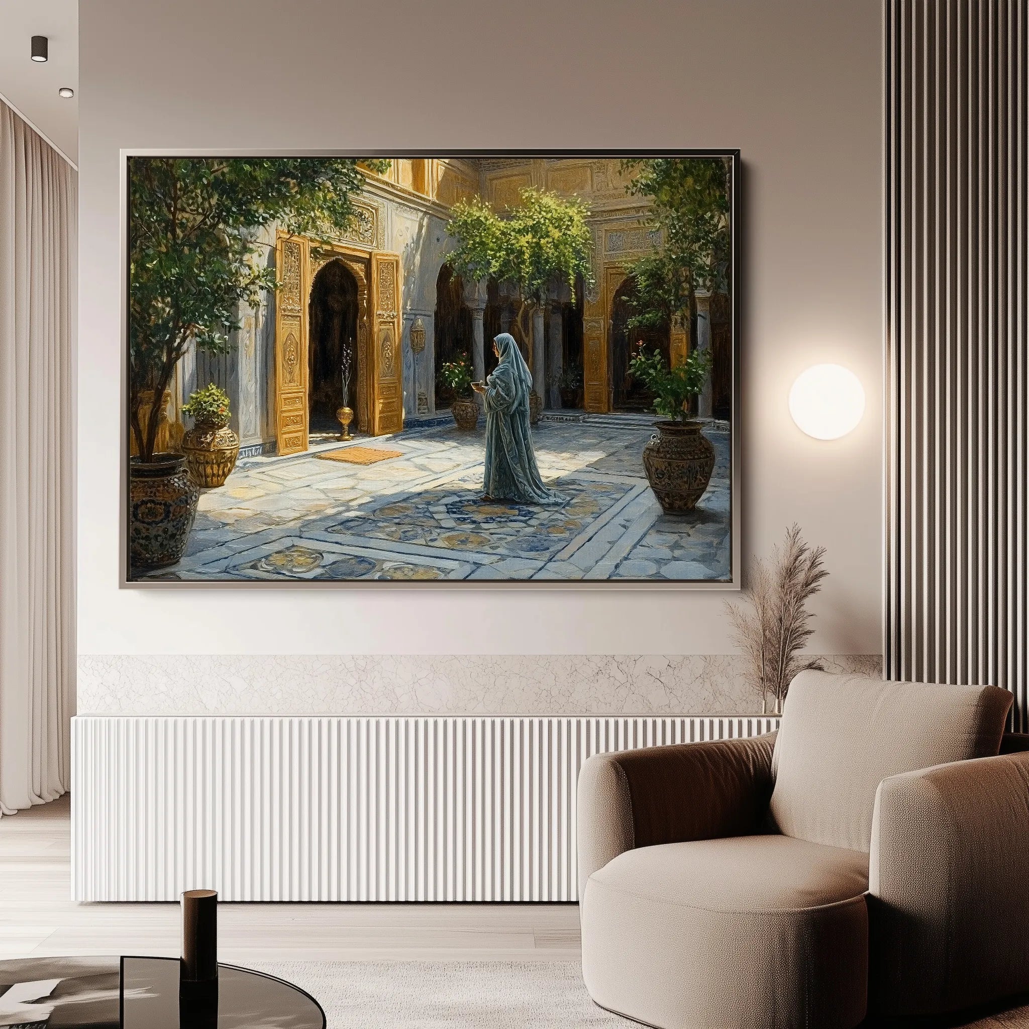 Orientalist 062 Canvas Art 18" x 24" / 45 x 60 cm / Black