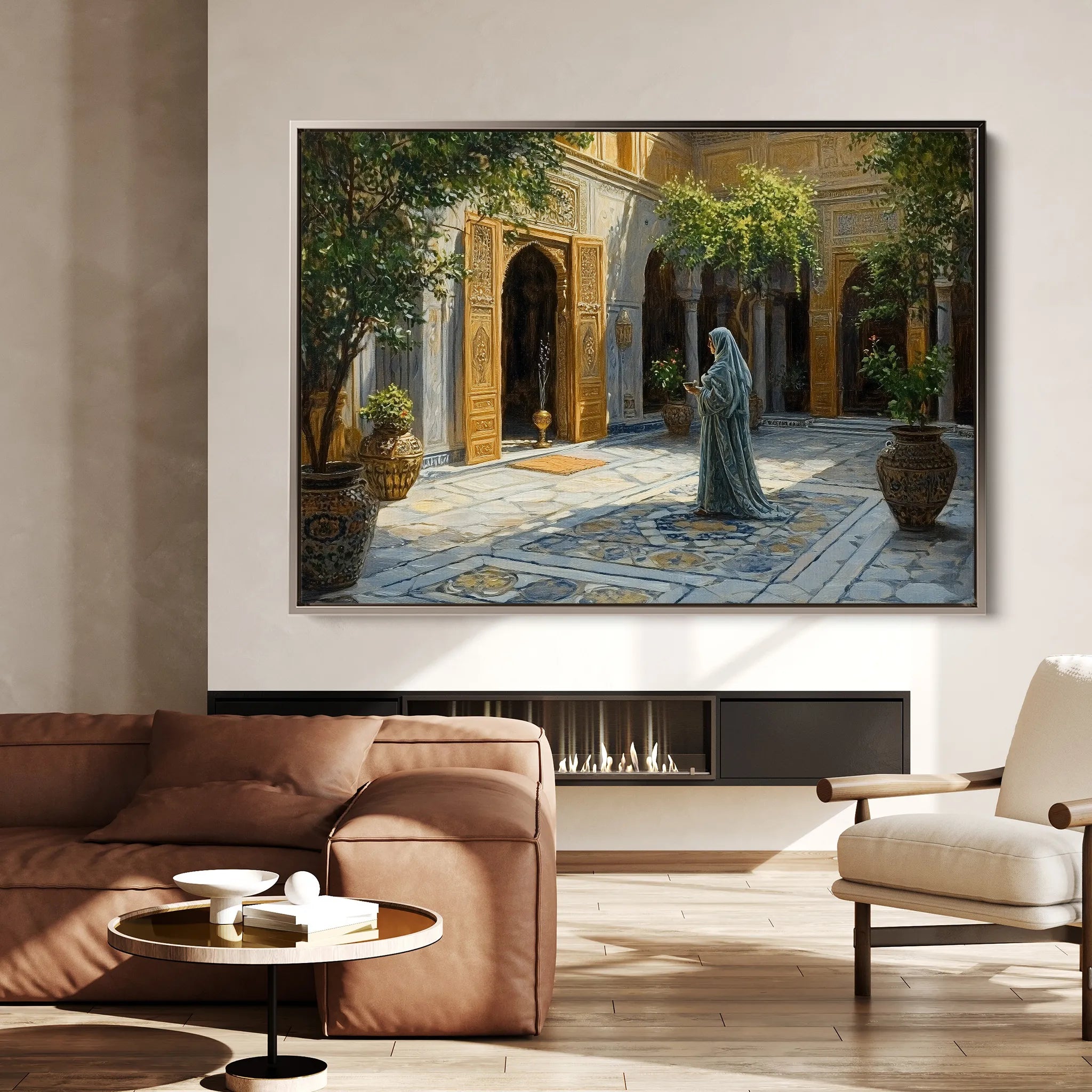 Orientalist 062 Canvas Art 18" x 24" / 45 x 60 cm / Black