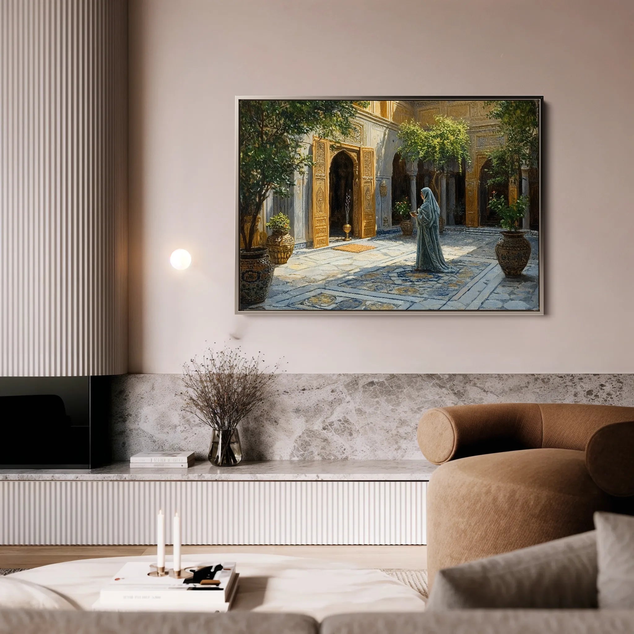 Orientalist 062 Canvas Art 18" x 24" / 45 x 60 cm / Black