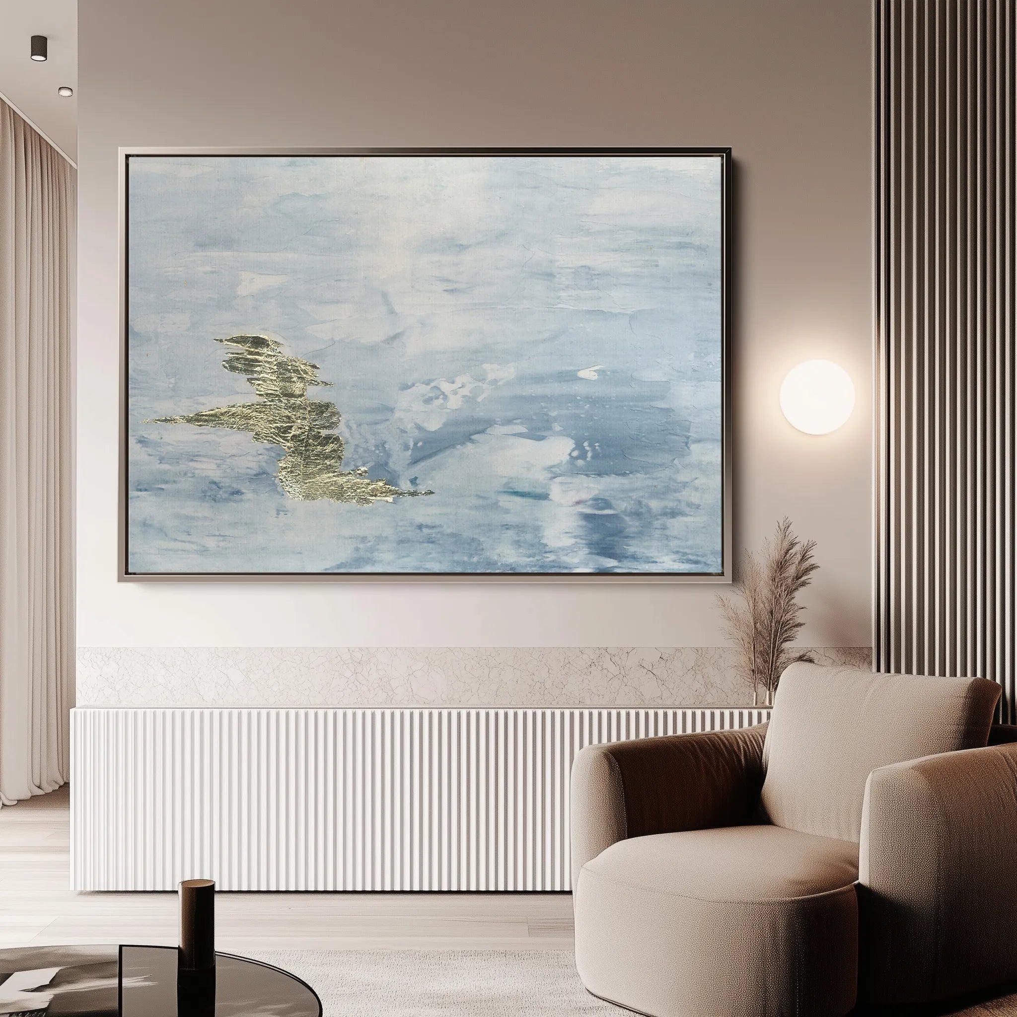Abstract 063 Canvas Art 18" x 24" / 45 x 60 cm / Black