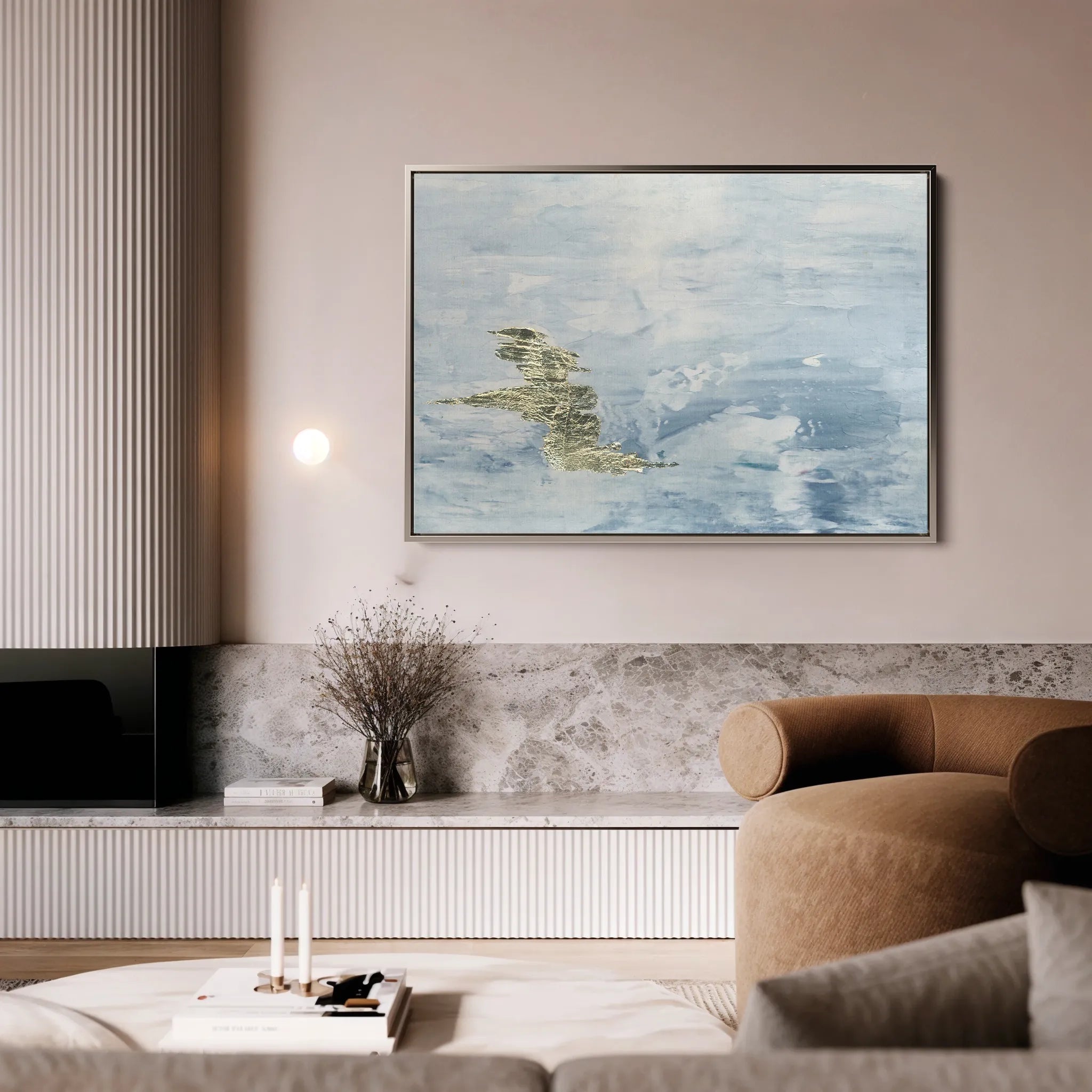 Abstract 063 Canvas Art 18" x 24" / 45 x 60 cm / Black